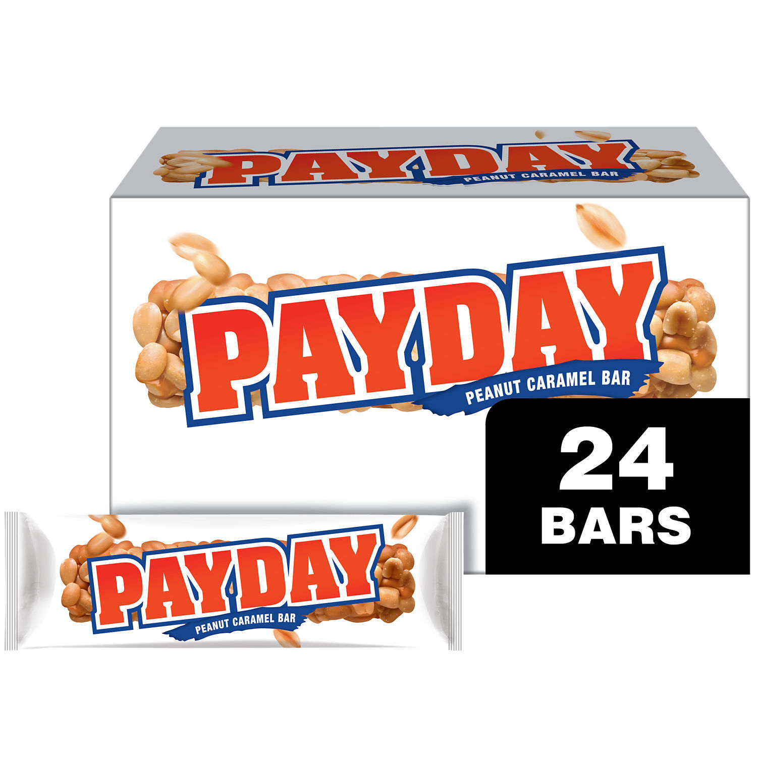 PAYDAY Peanut Caramel Candy Bars, 1.85 oz (24 Count) $27.99