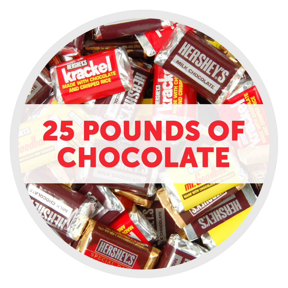 HERSHEY'S Chocolate Miniatures Assorted Bulk 25lb Candy Box $149.99