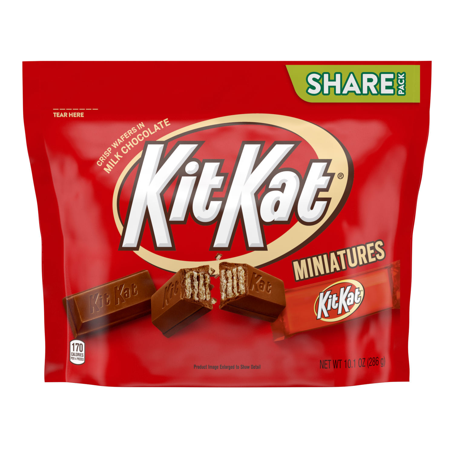 KIT KAT Milk Chocolate Miniatures Candy Bars 10.1oz Candy Bag $5.99