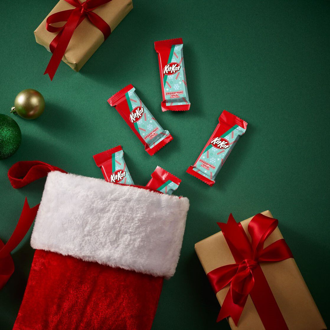KIT KAT® Peppermint Stick Flavored Snack Size Wafers, Christmas Candy Bag, 8.8 oz $5.99