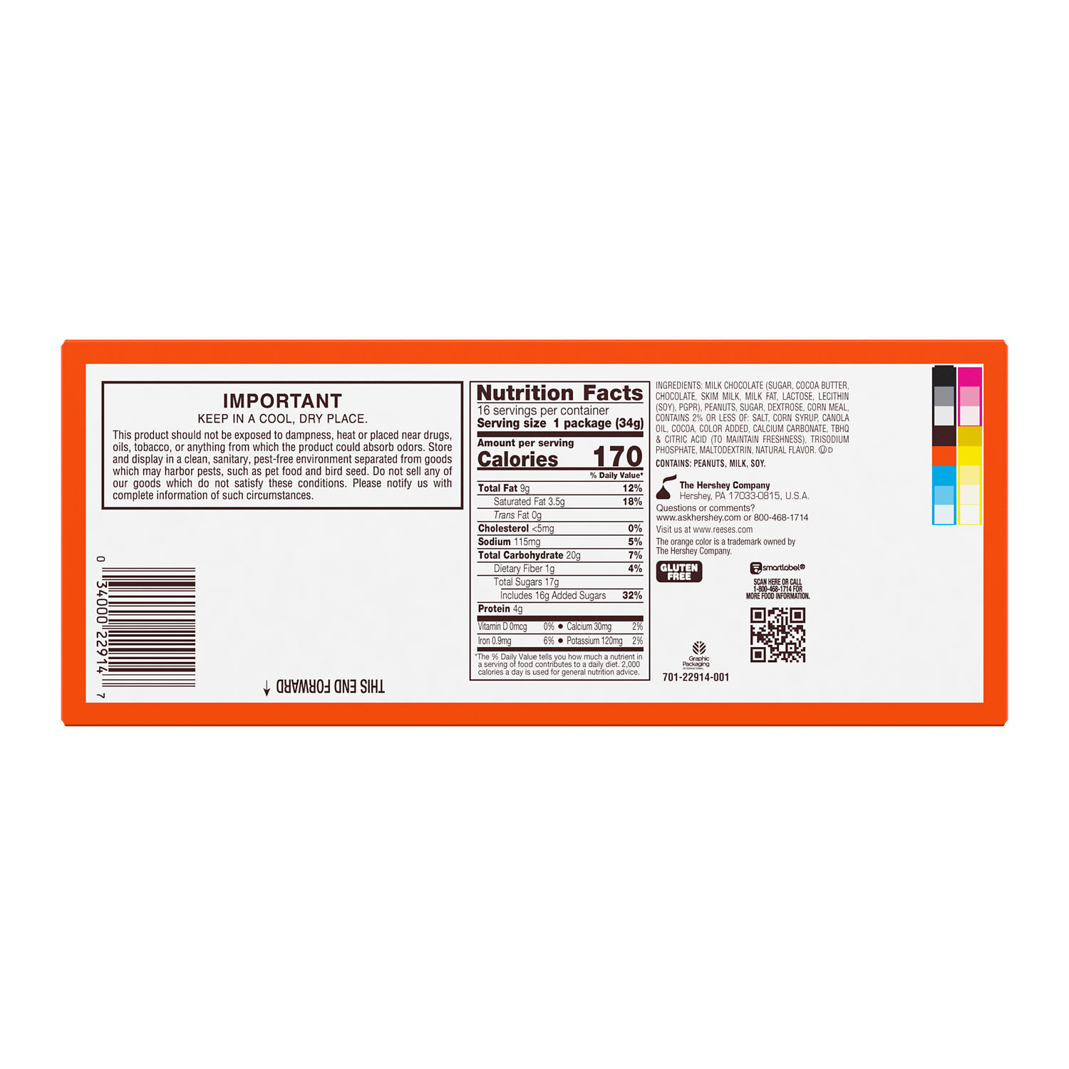 REESE'S Big Cup Milk Chocolate Peanut Butter Cups with REESE'S PUFFS Cereal Candy Packs, 1.2 oz (16 Count) $18.99