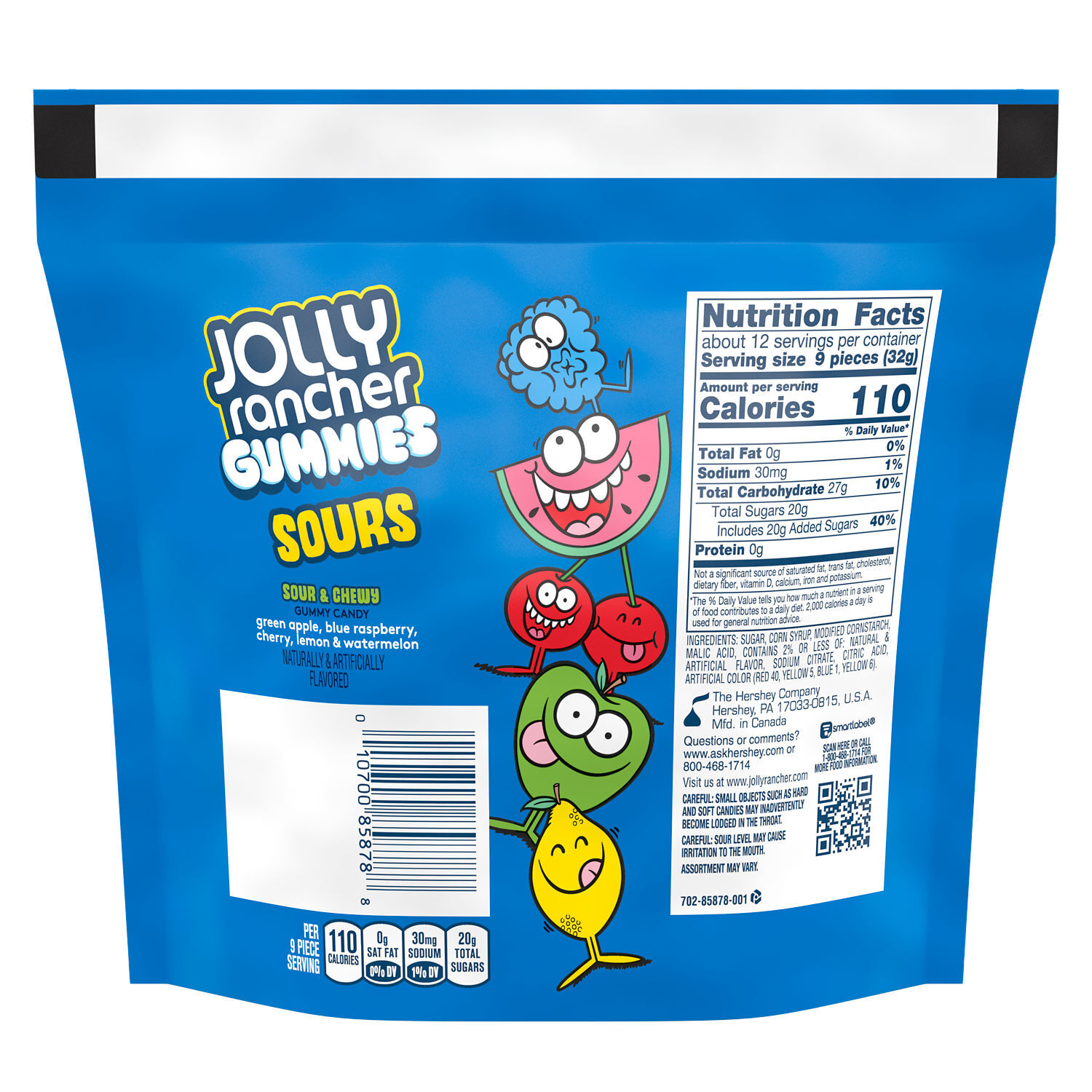 JOLLY RANCHER Sour Gummies Candy Assorted 13oz Candy Bag $5.99