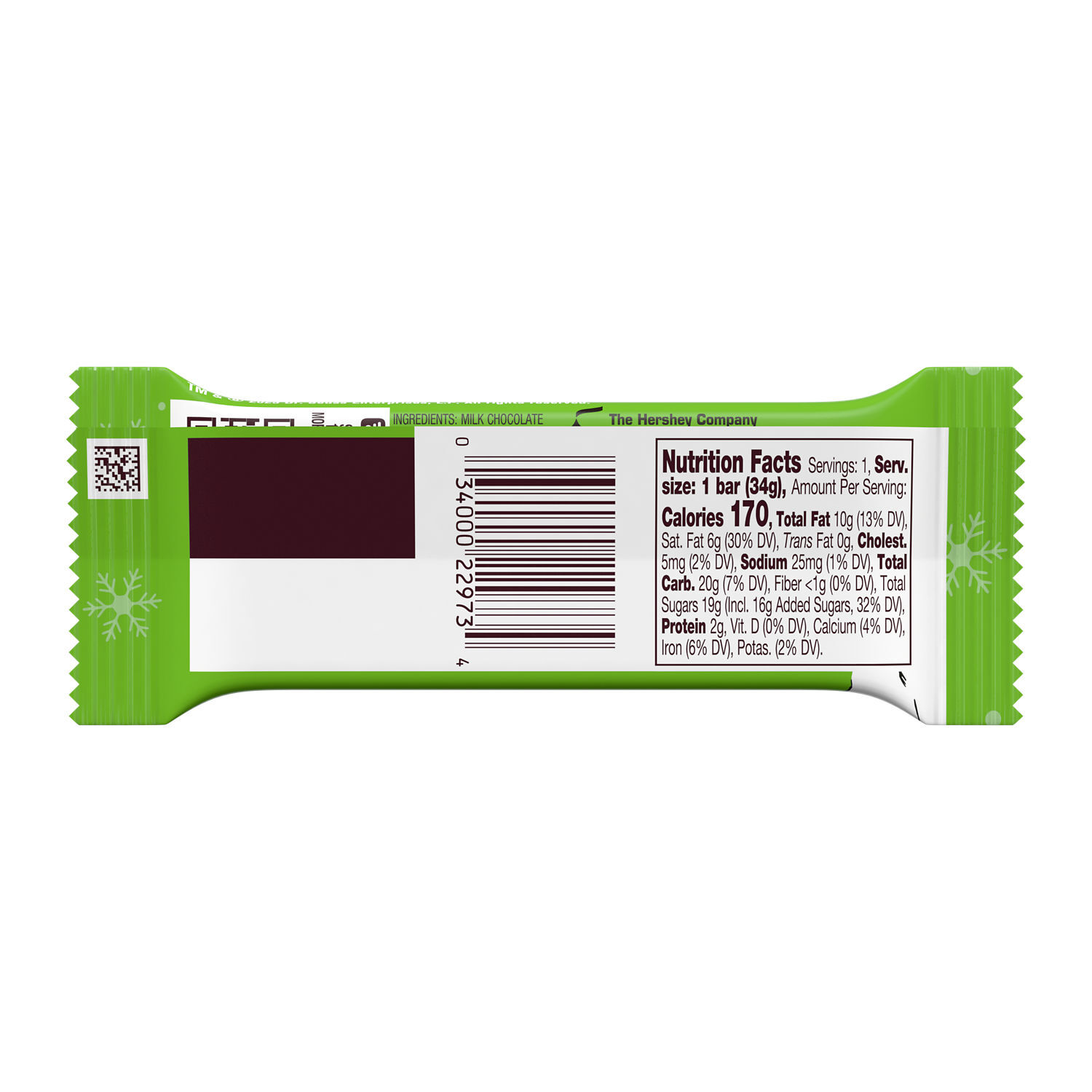 HERSHEY'S Grinch Milk Chocolate Christmas Candy Bars, 1.2 oz (36 Count) $41.99