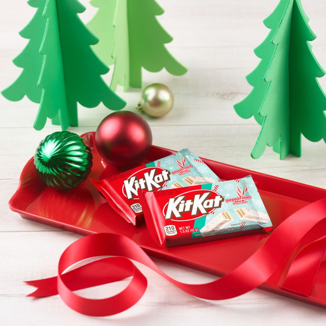 KIT KAT® Peppermint Stick Flavored Wafers, Christmas Candy Bars, 1.5 oz (24 Count) $27.99