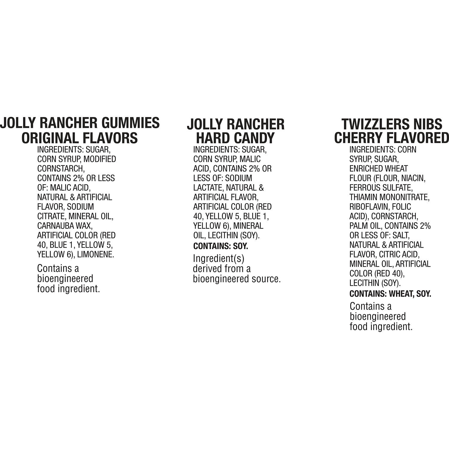 TWIZZLERS & JOLLY RANCHER FAVORITES with Cherry Nibs, Hard Candy and Gummies Party Bag 43.03 oz. $15.99