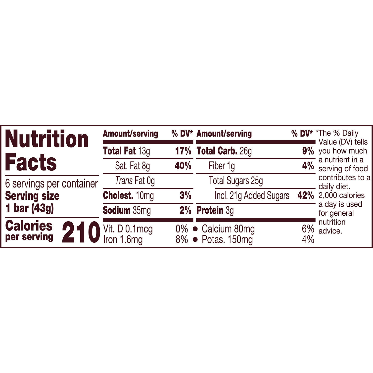 HERSHEY'S Milk Chocolate Candy Bars, 1.55 oz (6 Count) $6.99