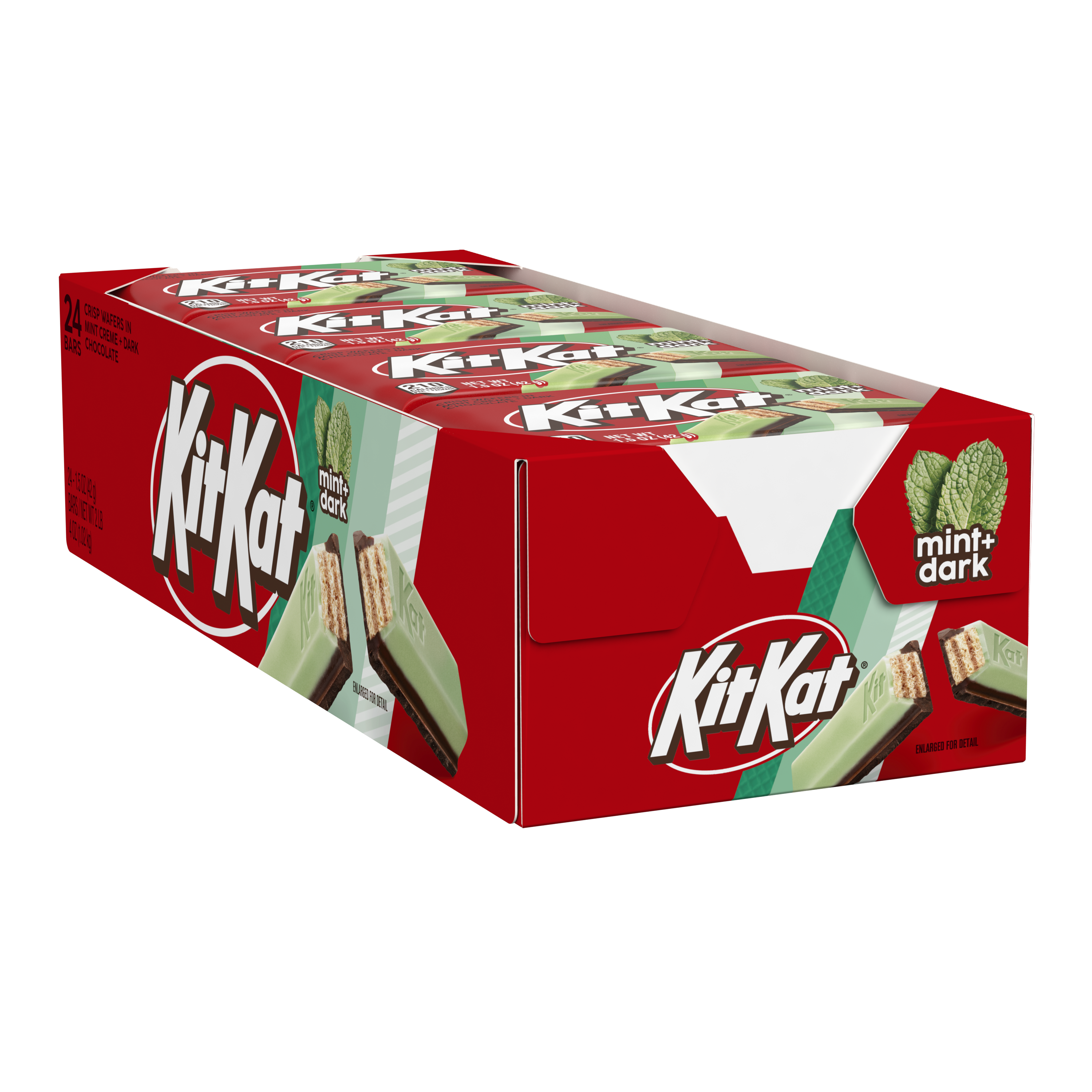 KIT KAT® DUOS Dark Chocolate and Mint Wafer Candy Bars, 1.5 oz (24 Count) $27.99