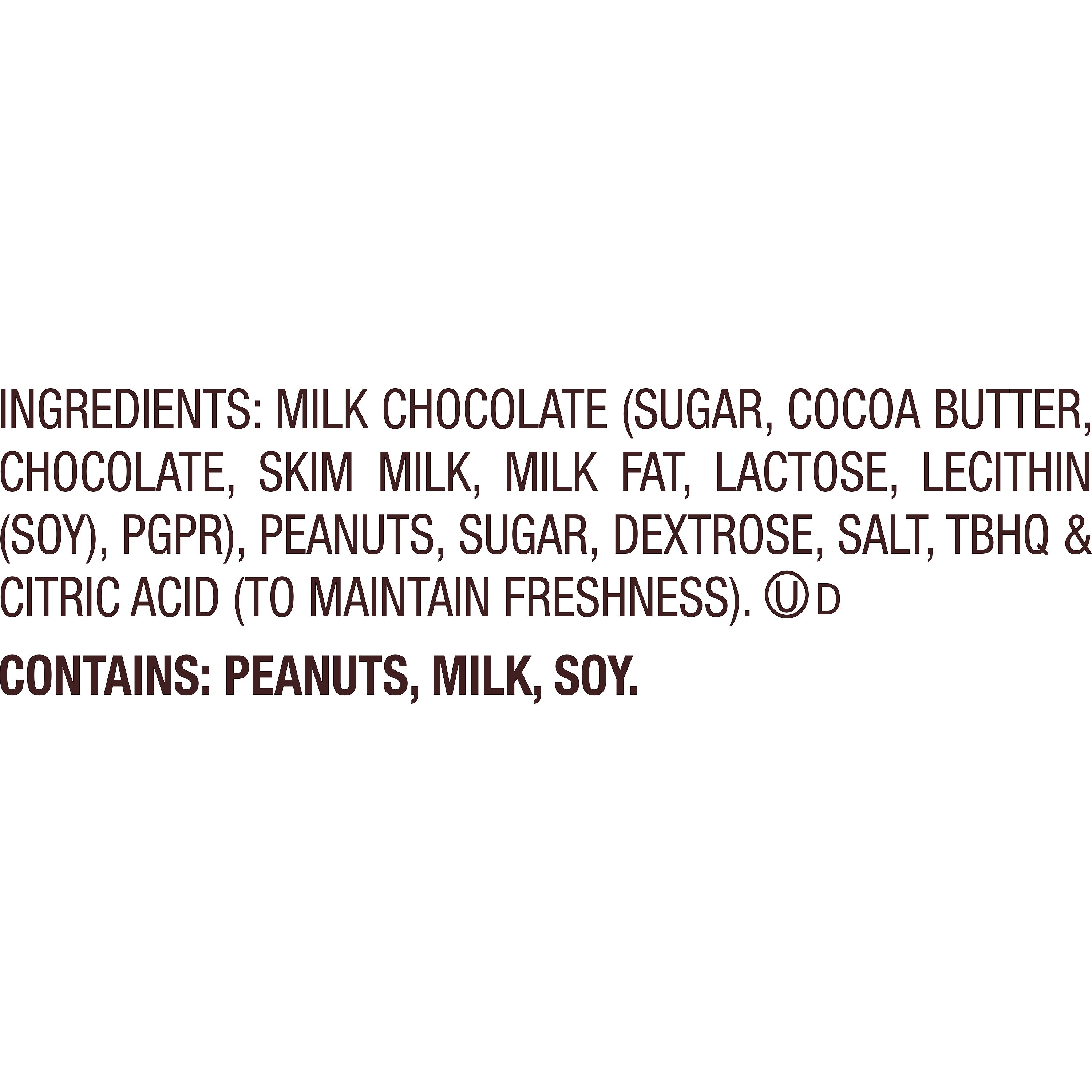 REESE'S Milk Chocolate Peanut Butter Snack Size Cups, Candy Bag, 10.5 oz $5.99 4 REESE'S Milk Chocolate Peanut Butter Snack Size Cups, Candy Bag, 10.5 oz $5.99