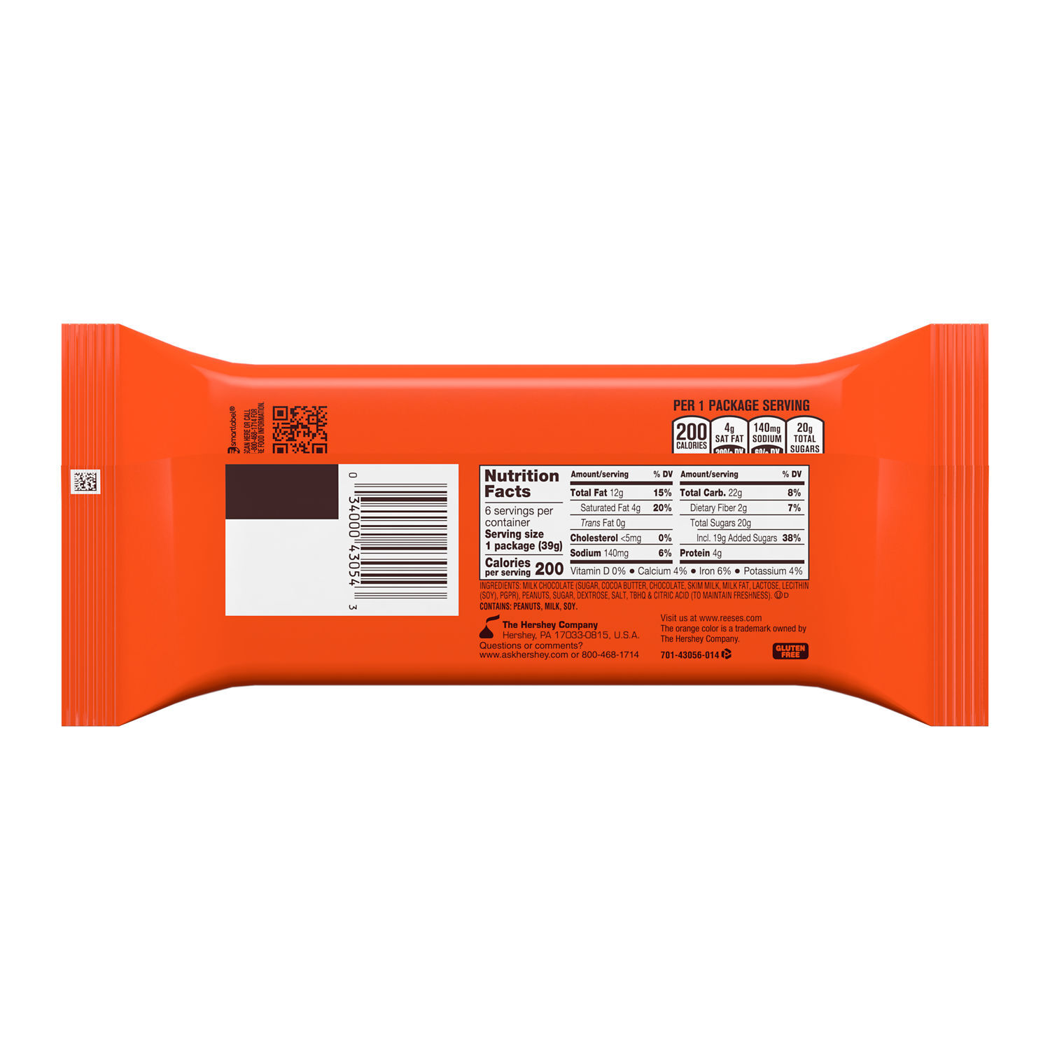 REESE'S Big Cup Milk Chocolate Peanut Butter Cups Candy Packs, 1.4 oz (6 Count) $6.99