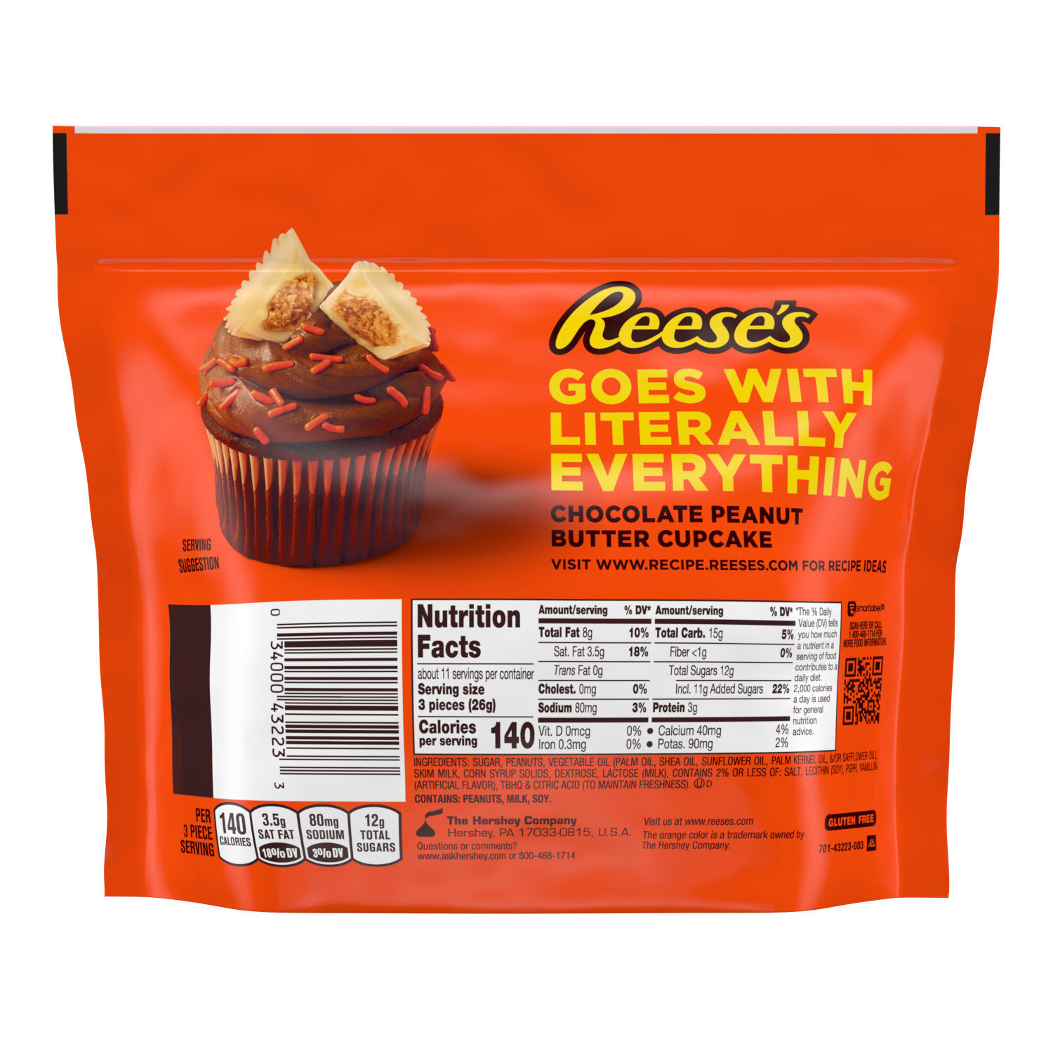 REESE'S White Creme Peanut Butter Cups Miniatures 10.5oz Candy Bag $5.99