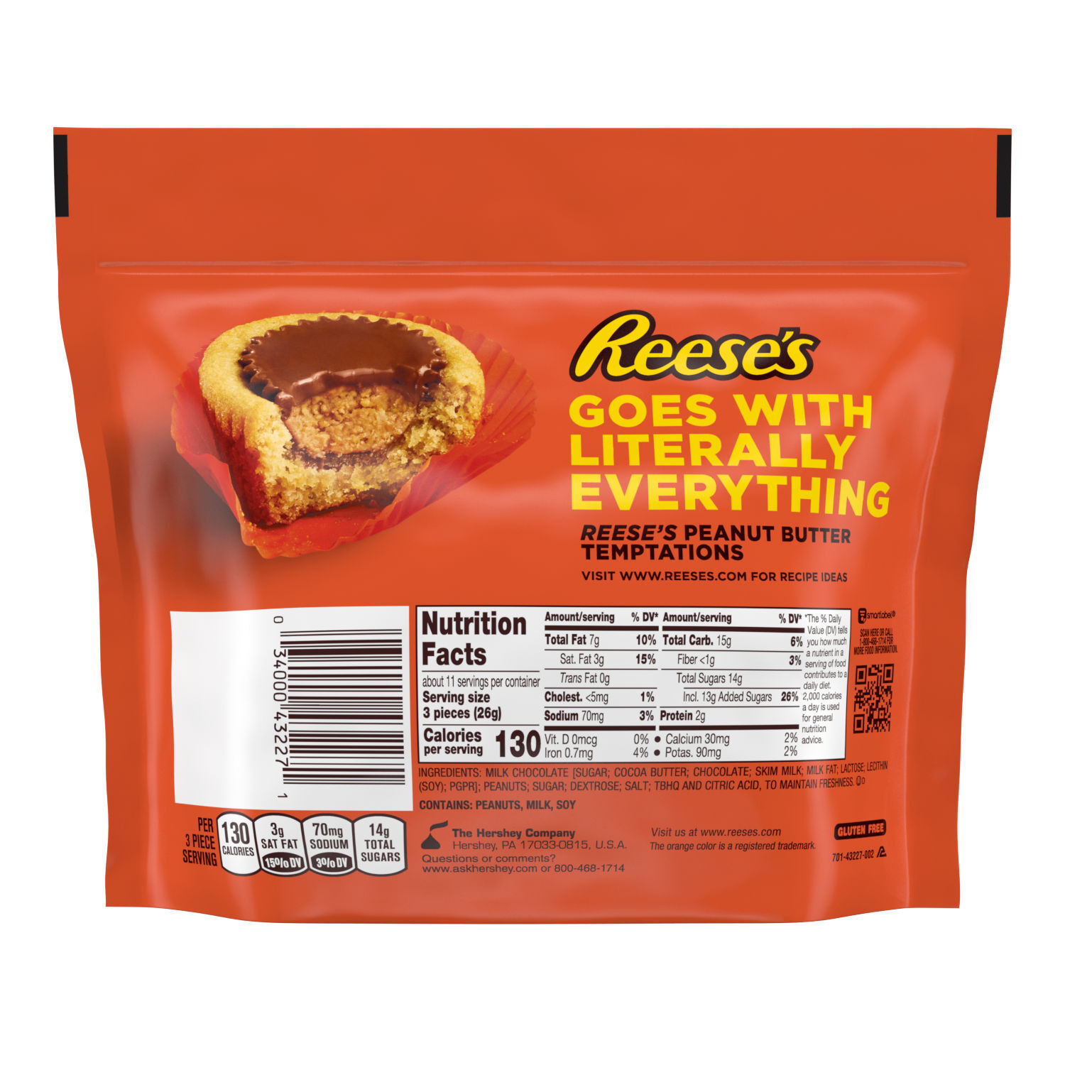 REESE'S Milk Chocolate Peanut Butter Cup Miniatures 10.5oz Candy Bag $5.99 2 REESE'S Milk Chocolate Peanut Butter Cup Miniatures 10.5oz Candy Bag $5.99