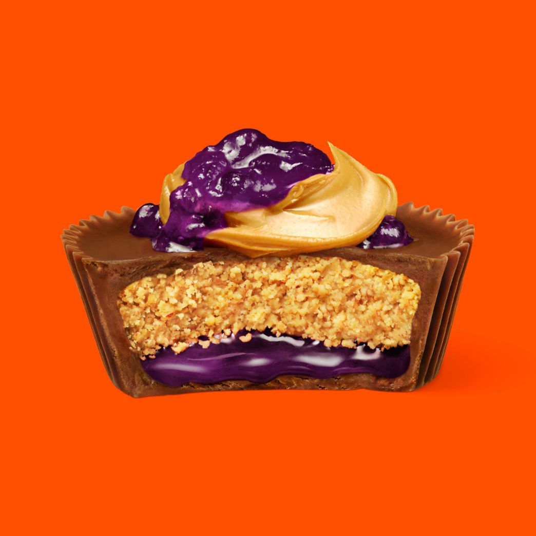 REESE'S Big Cup PB&J Grape Milk Chocolate Peanut Butter Cup Candy Pack, 1.4 oz (16 Count) $18.99
