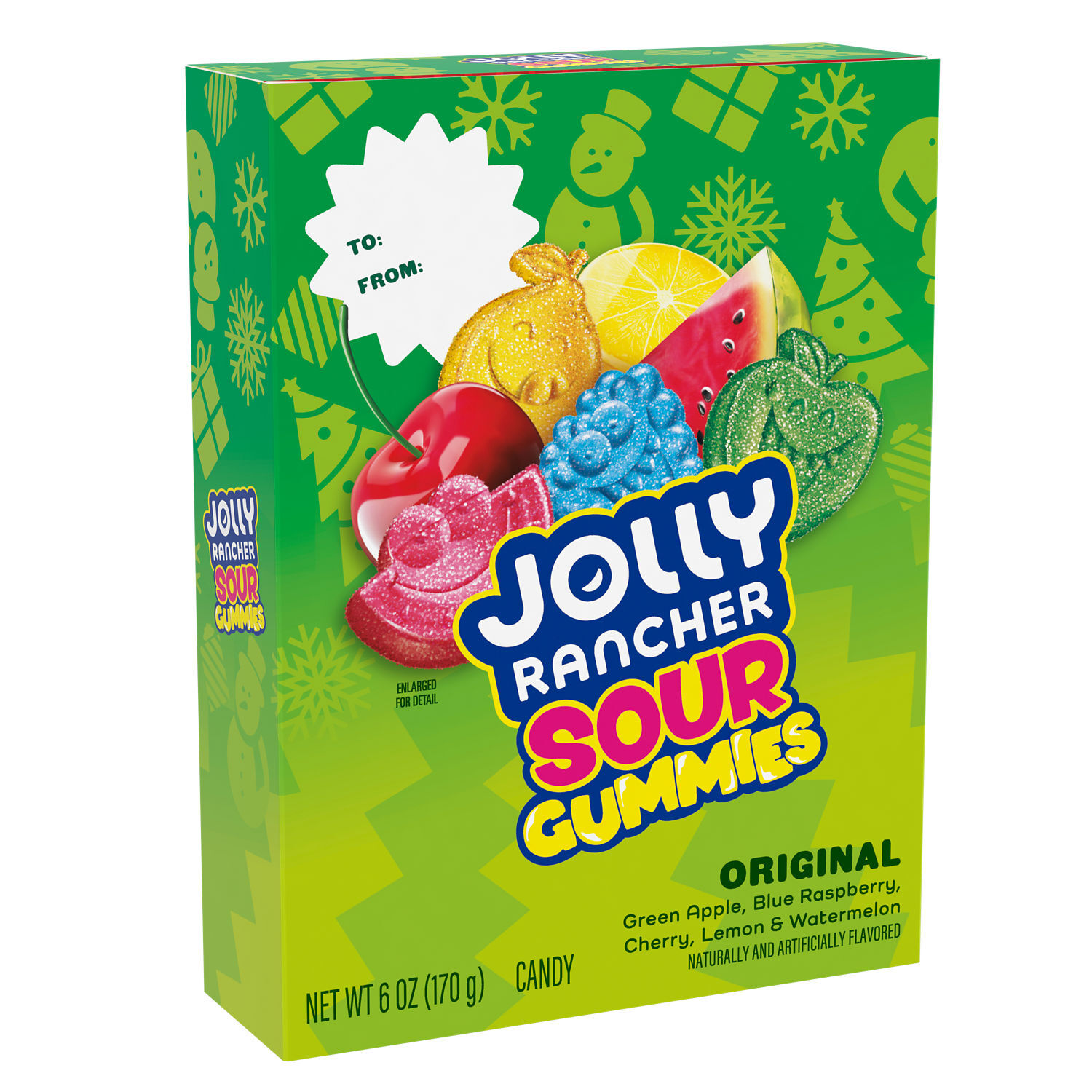 JOLLY RANCHER Original Fruit Flavored Sour Gummies, Christmas Candy Gift Box, 6 oz $3.99