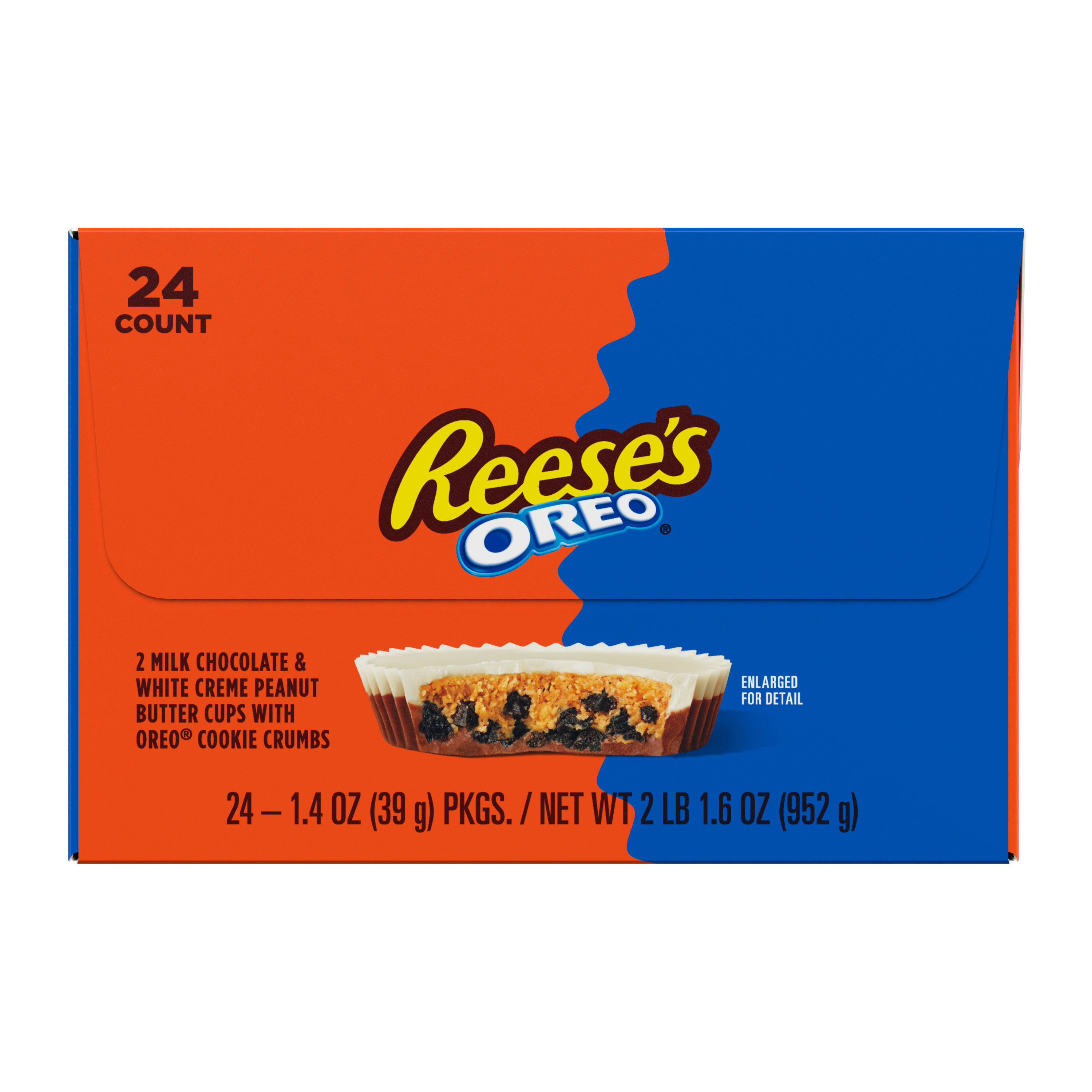 REESE'S OREO® Milk Chocolate and White Creme Peanut Butter Cups Candy Packs, 1.4 oz (24 Count) $27.99