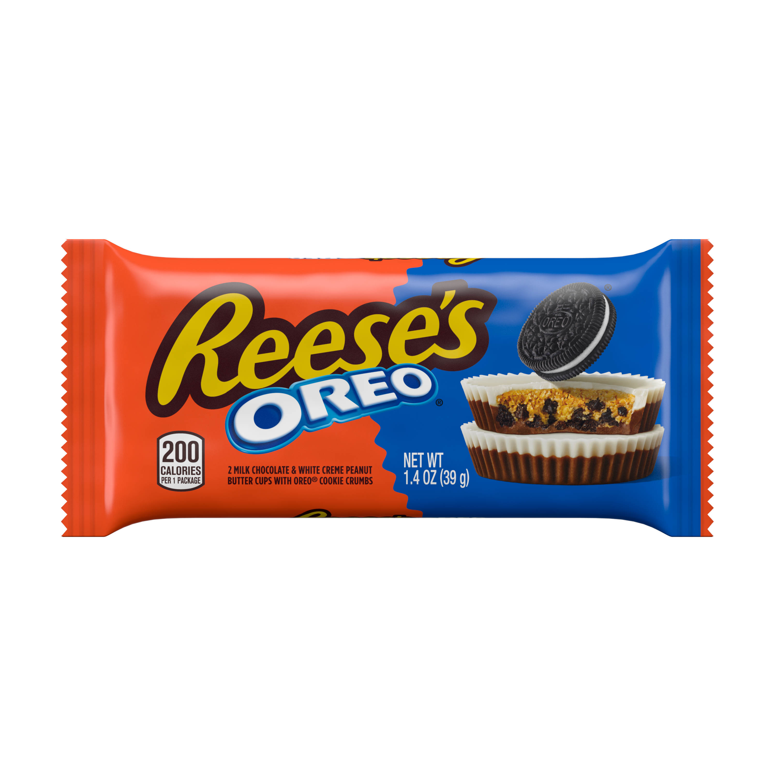 REESE'S OREO® Milk Chocolate and White Creme Peanut Butter Cups Candy Packs, 1.4 oz (24 Count) $27.99 4 REESE'S OREO® Milk Chocolate and White Creme Peanut Butter Cups Candy Packs, 1.4 oz (24 Count) $27.99