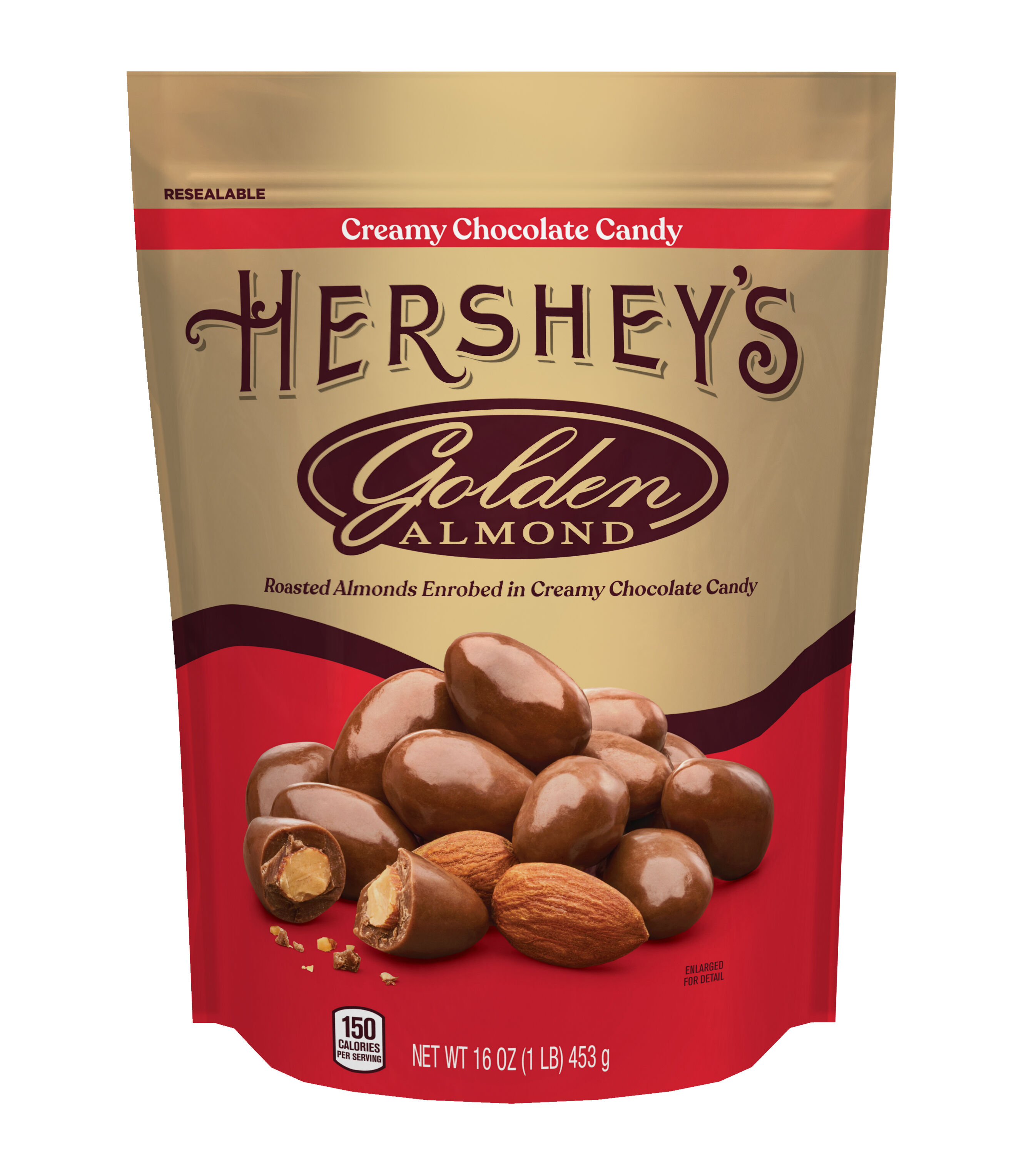 GOLDEN ALMOND Milk Chocolate Covered Almonds 16oz Pouch $16.99