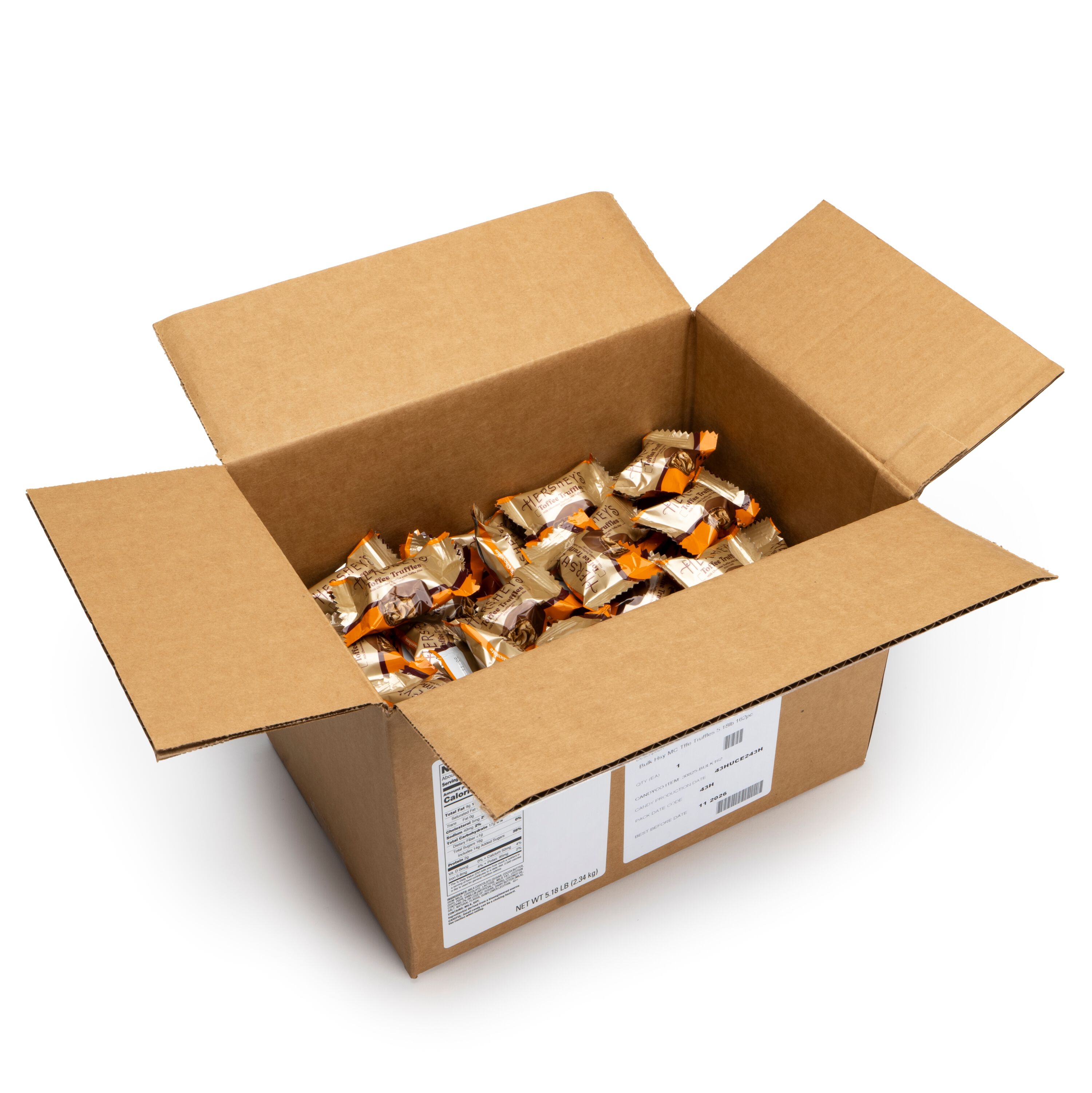 HERSHEY’S Toffee Truffles Candy Bulk Box, 5 lb $79.99