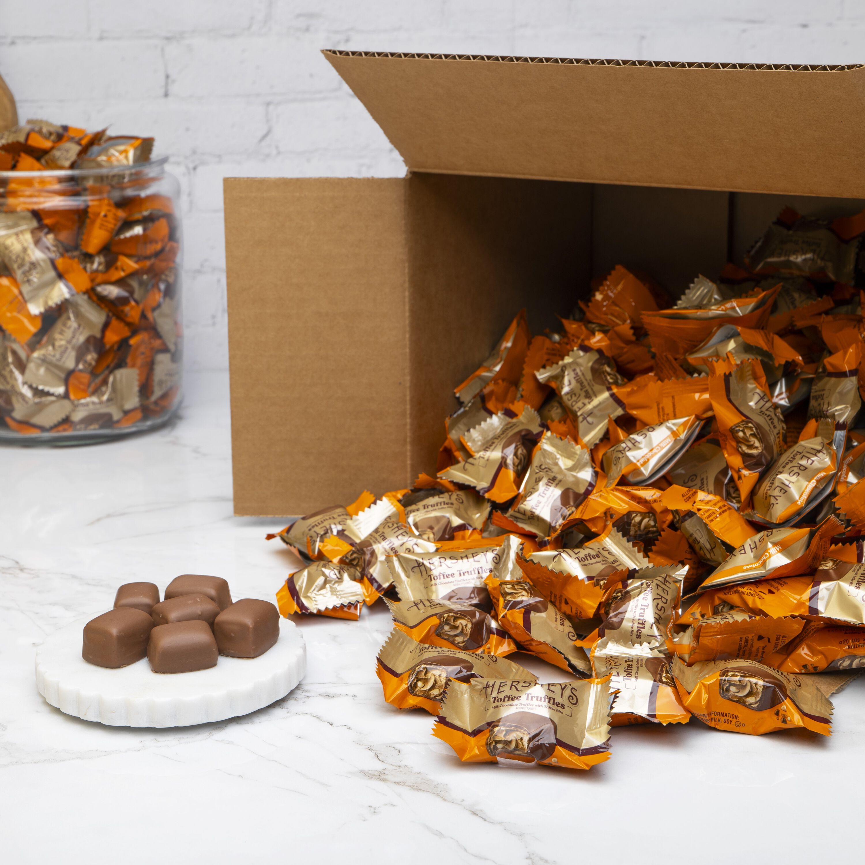 HERSHEY’S Toffee Truffles Candy Bulk Box, 5 lb $79.99
