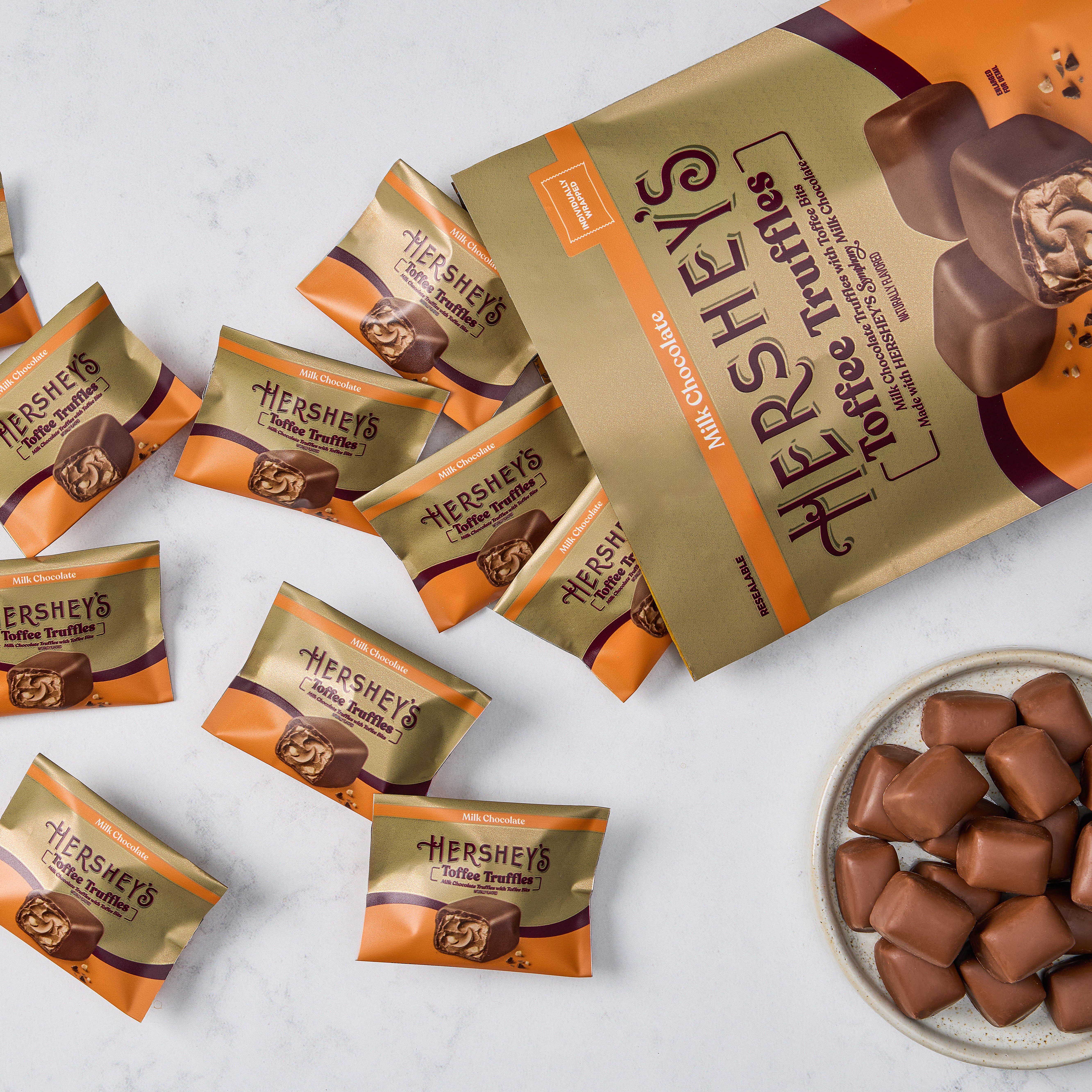 HERSHEY’S Toffee Truffles Candy Bag, 9 oz $16.99