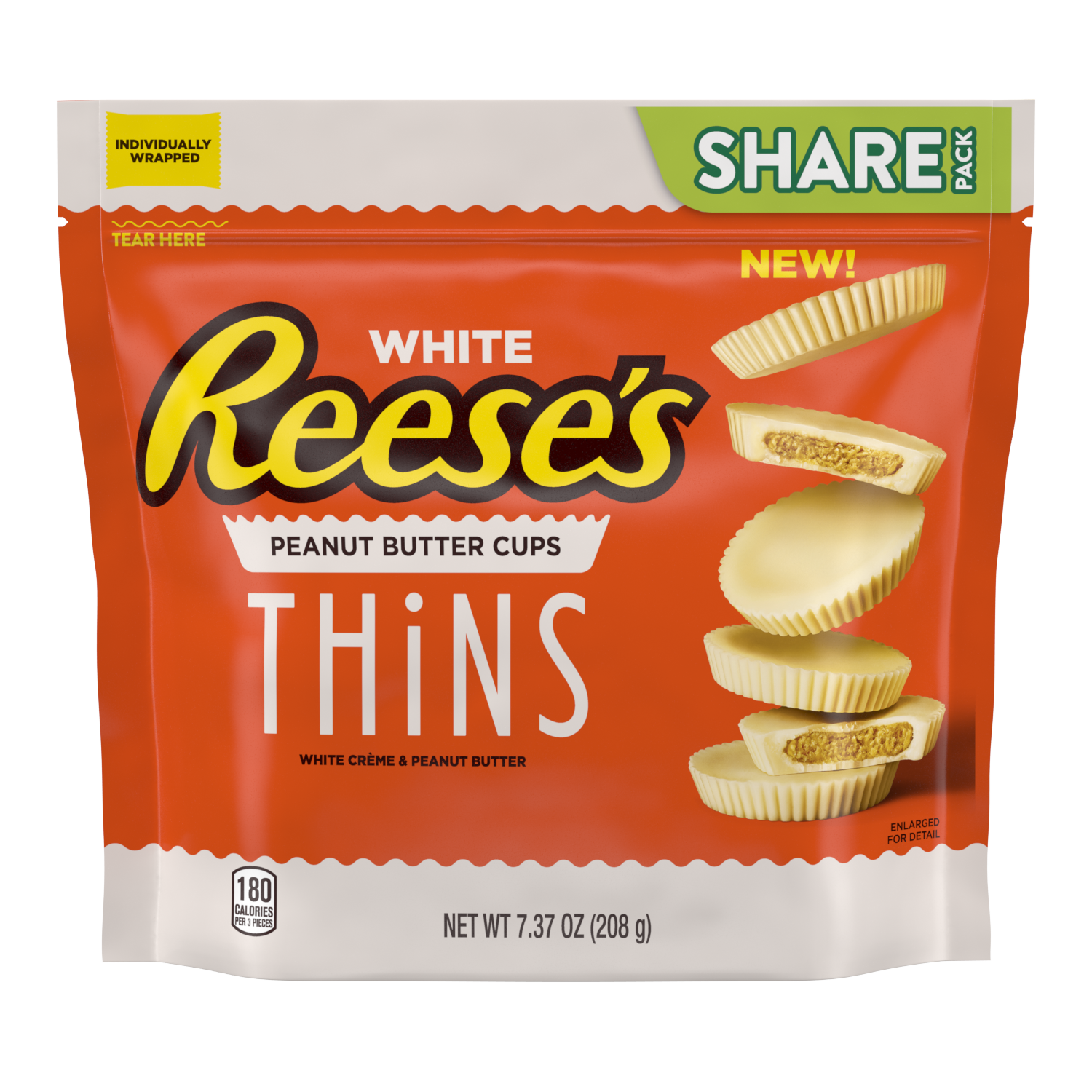 REESE'S THiNS White Crème Snack Size 7.37oz Candy Bag $5.99