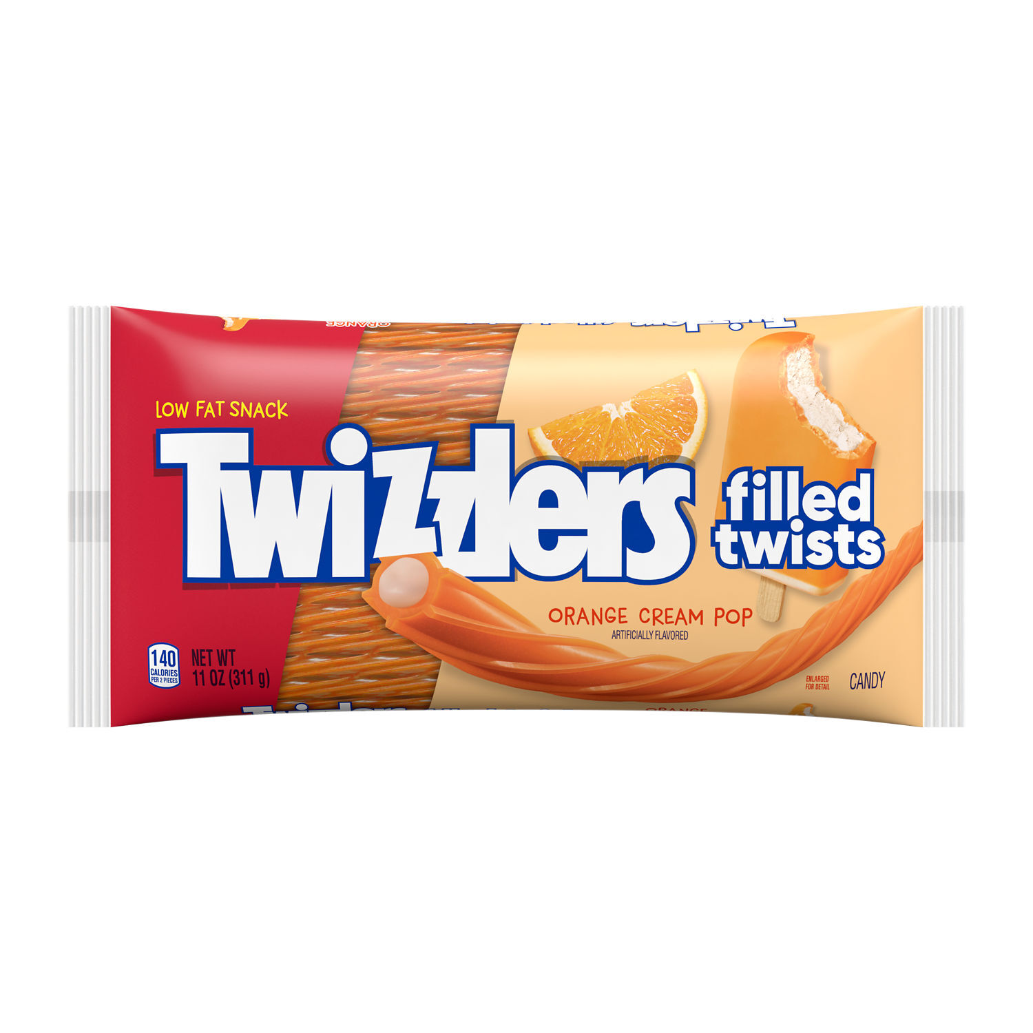 TWIZZLERS Filled Twists Orange Cream Pop Candy Bag, 11 oz $3.99