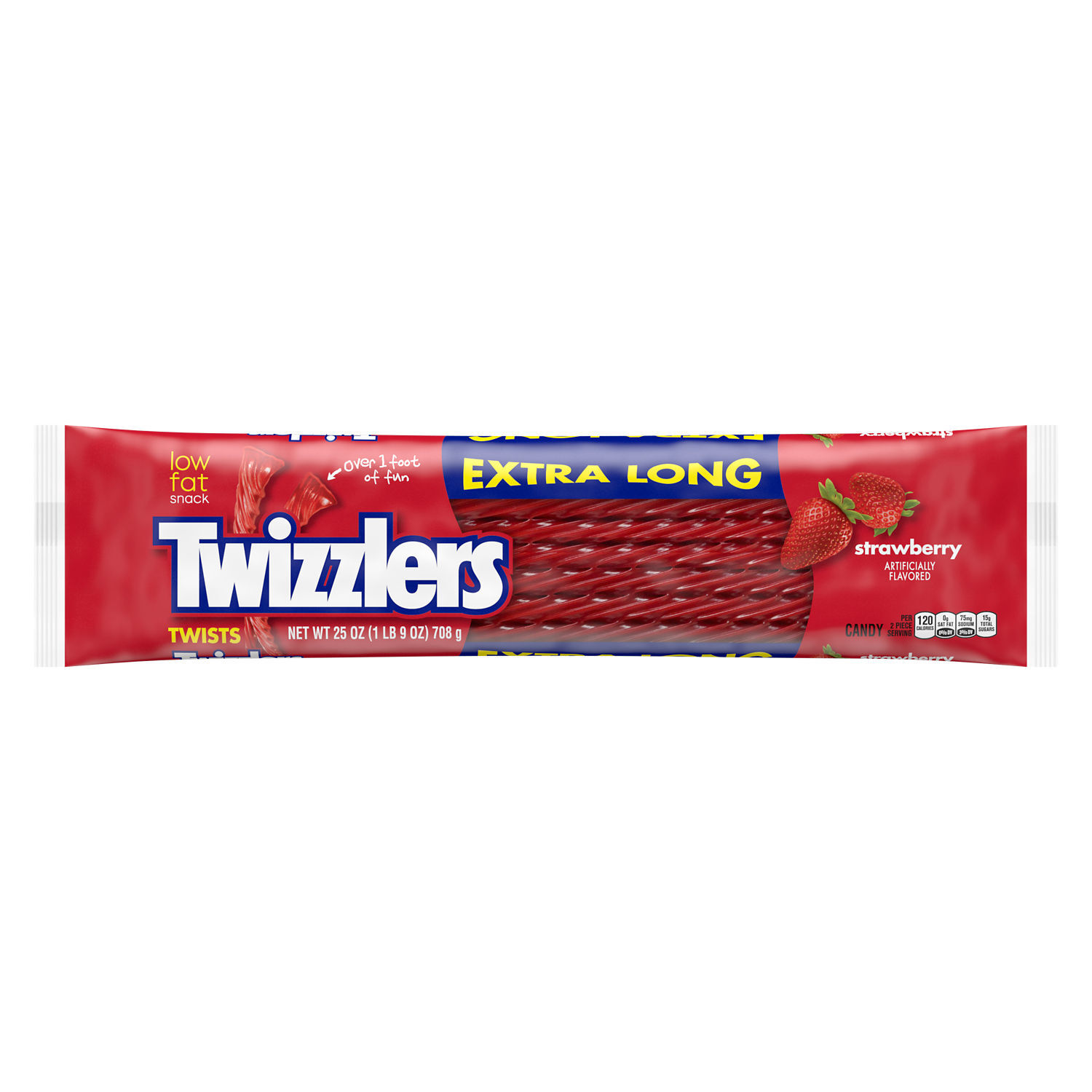 TWIZZLERS World's Largest Strawberry X-Long Twists 25oz Candy Bag $6.99