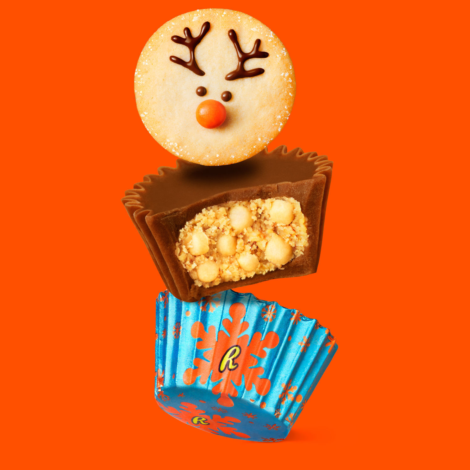 REESE'S Sugar Cookie Milk Chocolate Peanut Butter Miniature Cups, Christmas Candy Bag, 9.9 oz $5.99