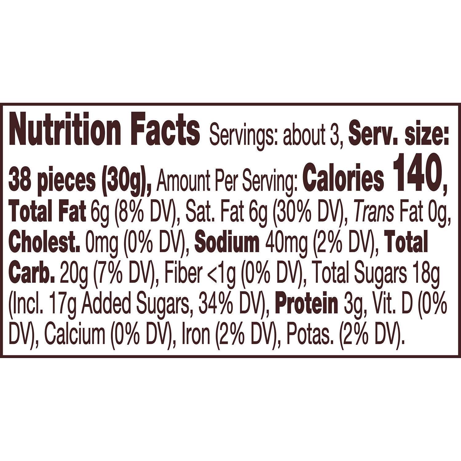 REESE'S PIECES Christmas Candy Carton, 3 oz $2.99