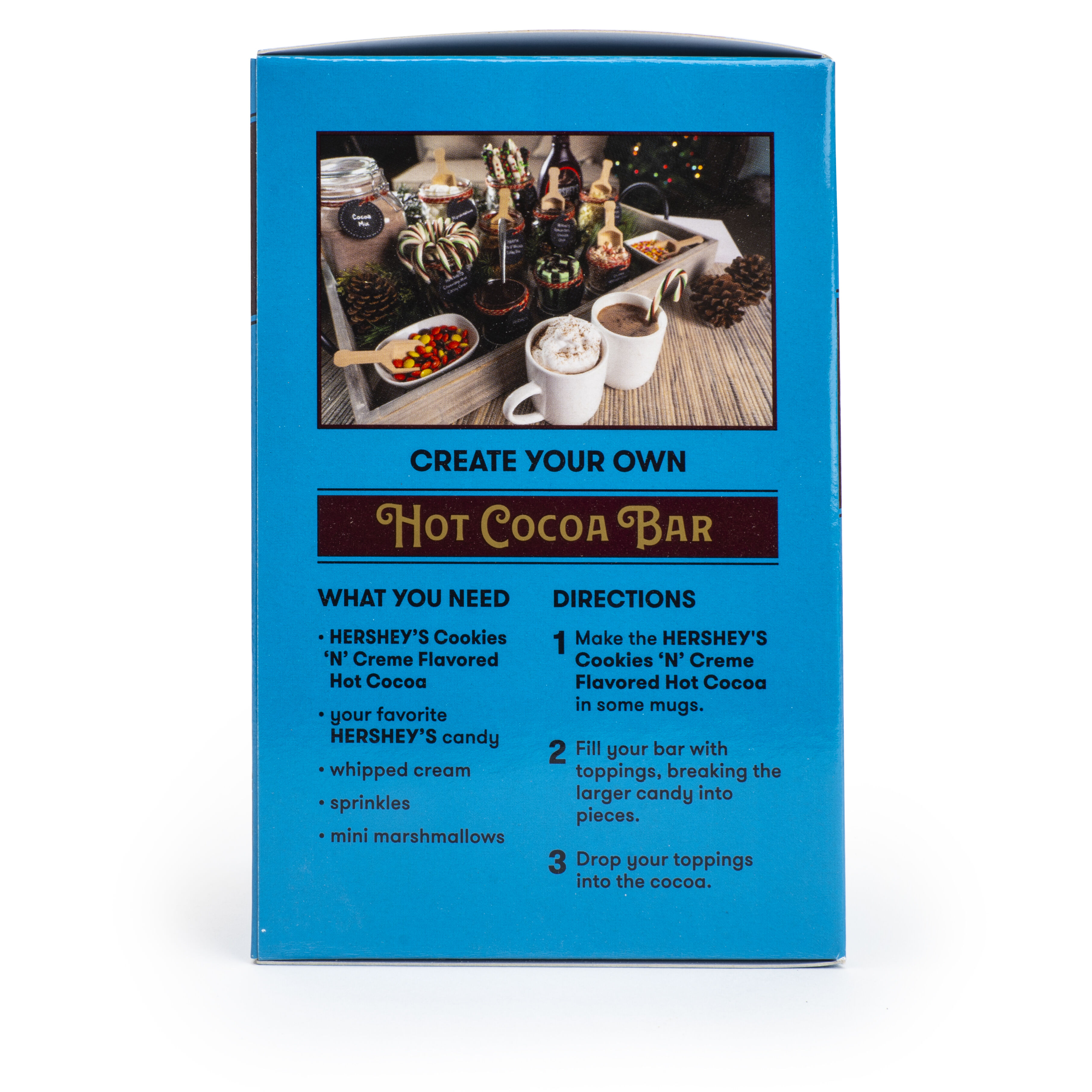 HERSHEY'S Cookies 'n' Cream Hot Cocoa Mix, 0.88oz (6 Count) $9.99 4 HERSHEY'S Cookies 'n' Cream Hot Cocoa Mix, 0.88oz (6 Count) $9.99
