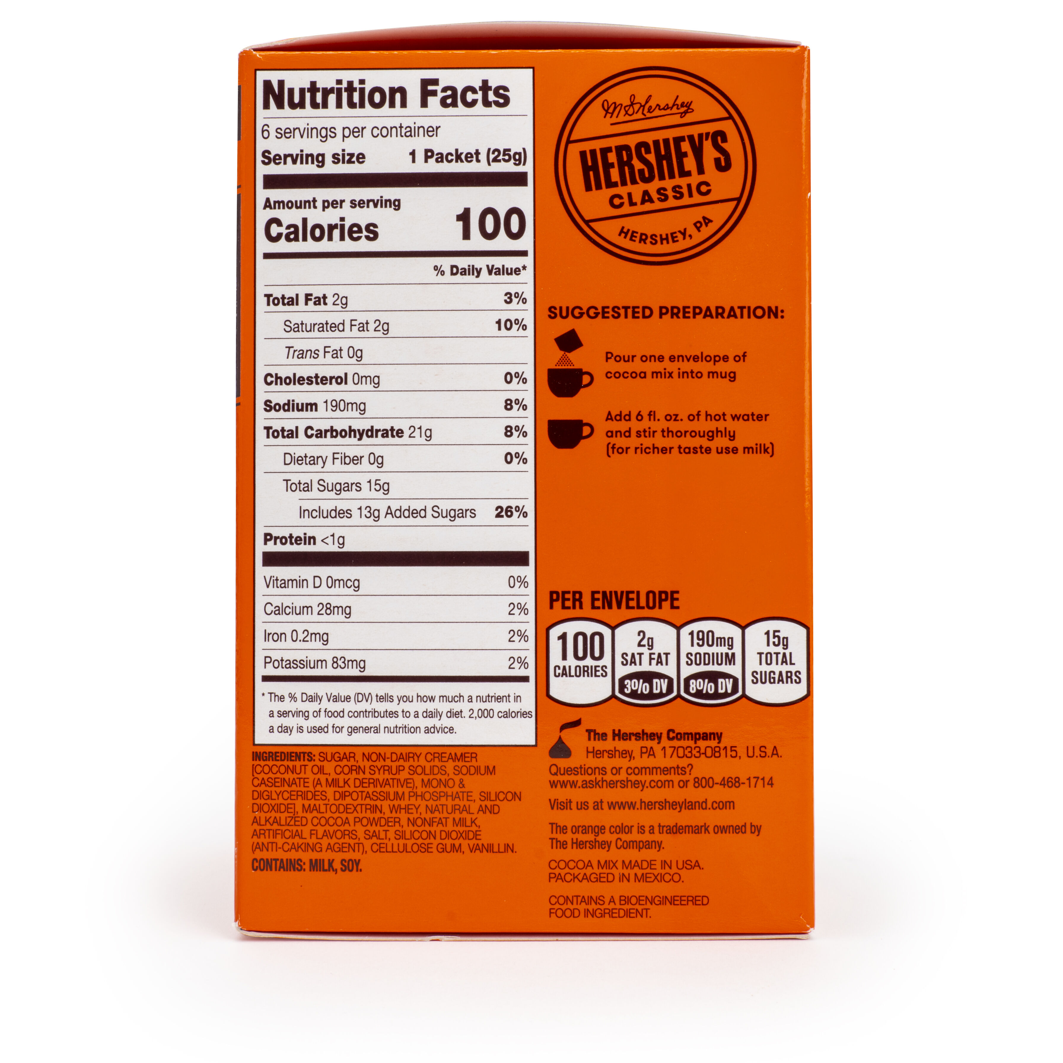 REESE'S Milk Chocolate and Peanut Butter Hot Cocoa Mix, 0.88oz (6 Count) $9.99
