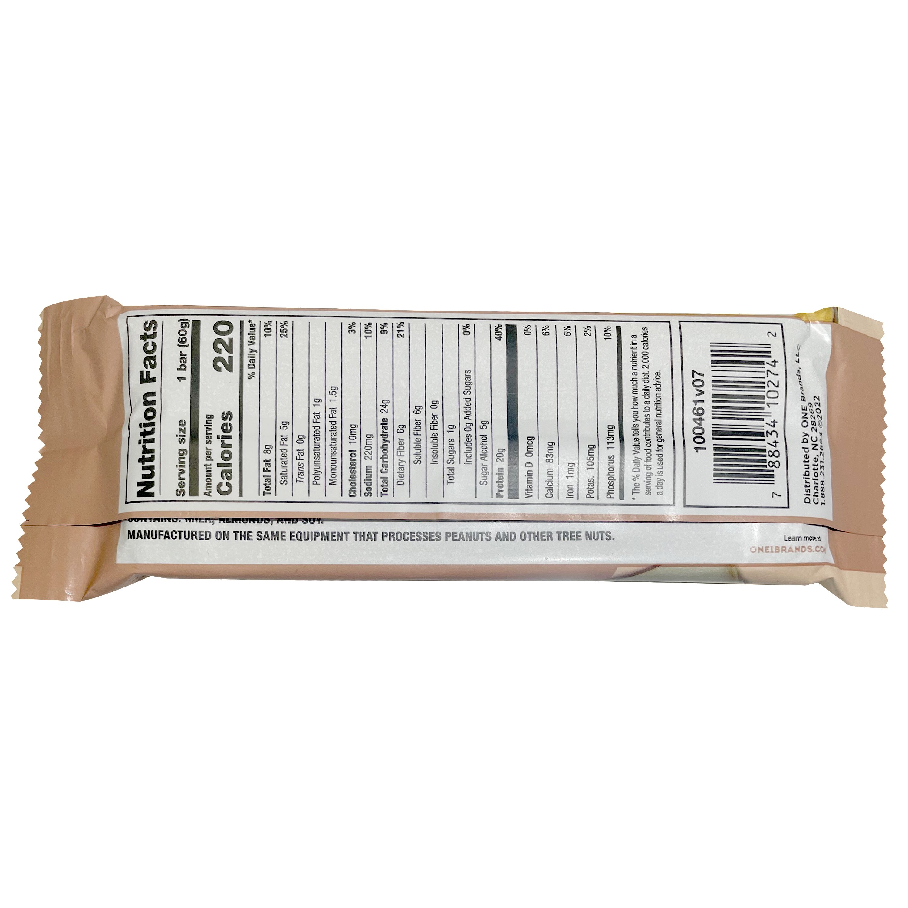 ONE Coffee Shop Vanilla Latte Flavored Caffeinated Protein Bars, 2.12 oz (12 Count) $24.99