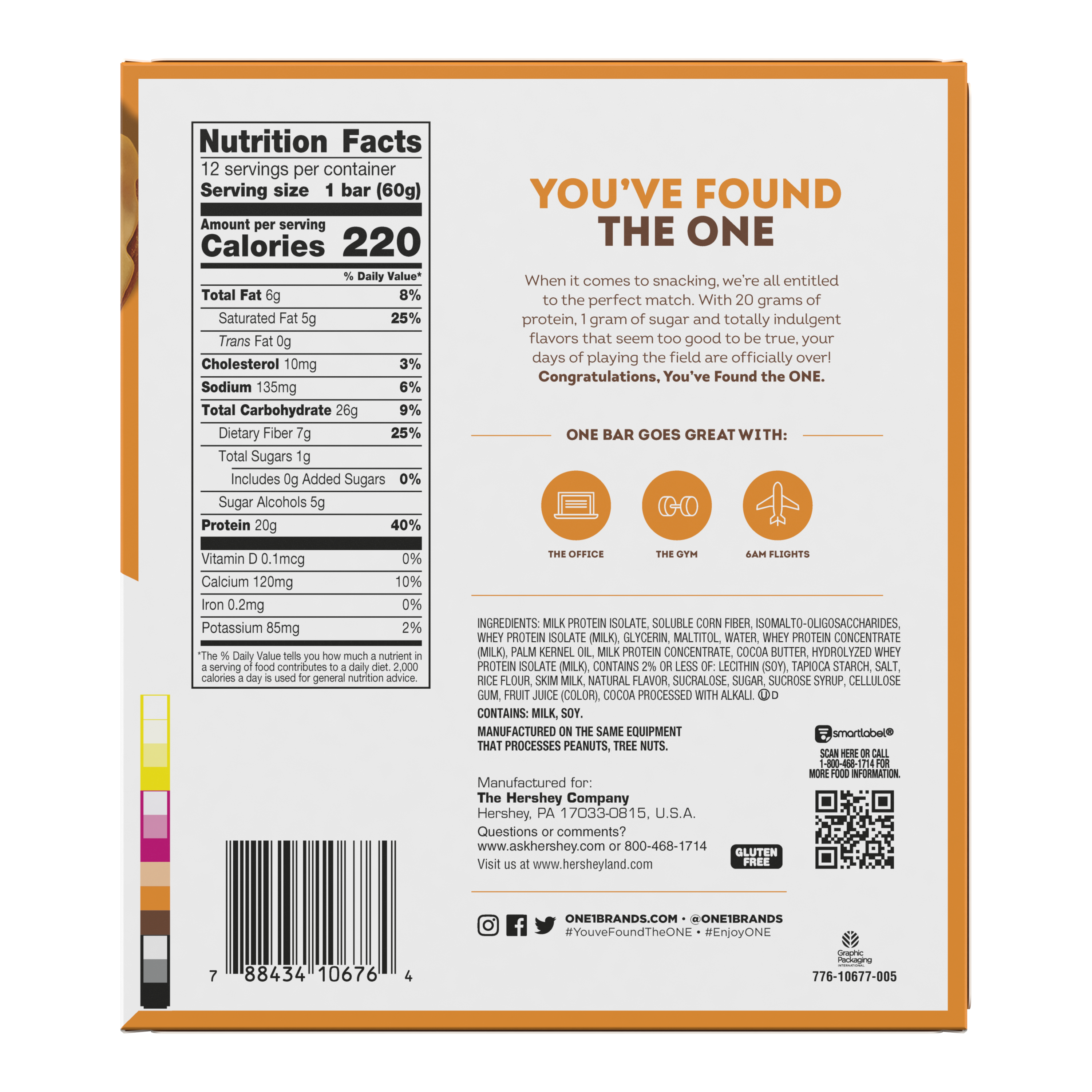 ONE Maple Glazed Doughnut Flavored Protein Bars, 2.12 oz (12 Count) $24.99