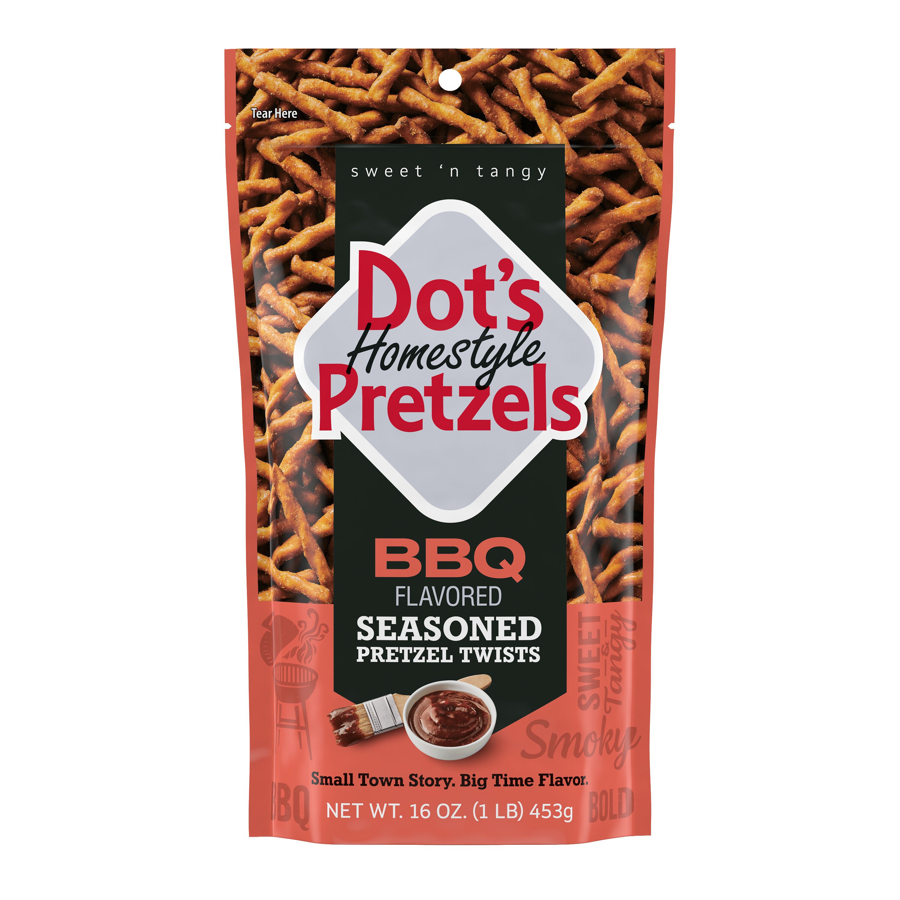 DOT'S HOMESTYLE PRETZELS BBQ Seasoned Pretzel Twists, 16oz bag $6.99