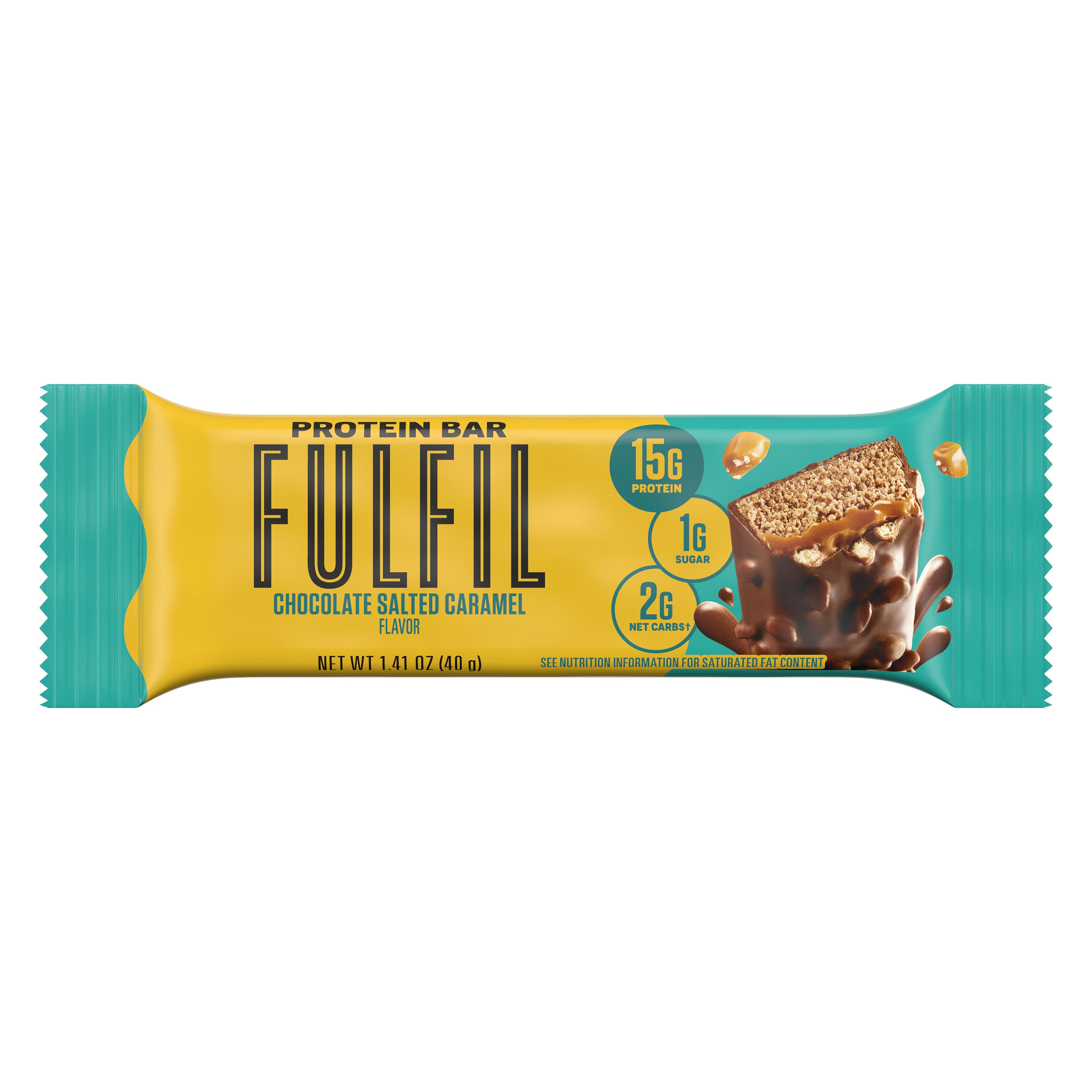 FULFIL Chocolate Salted Caramel Flavored Protein Bars, 1.41 oz (12 Count) $24.99