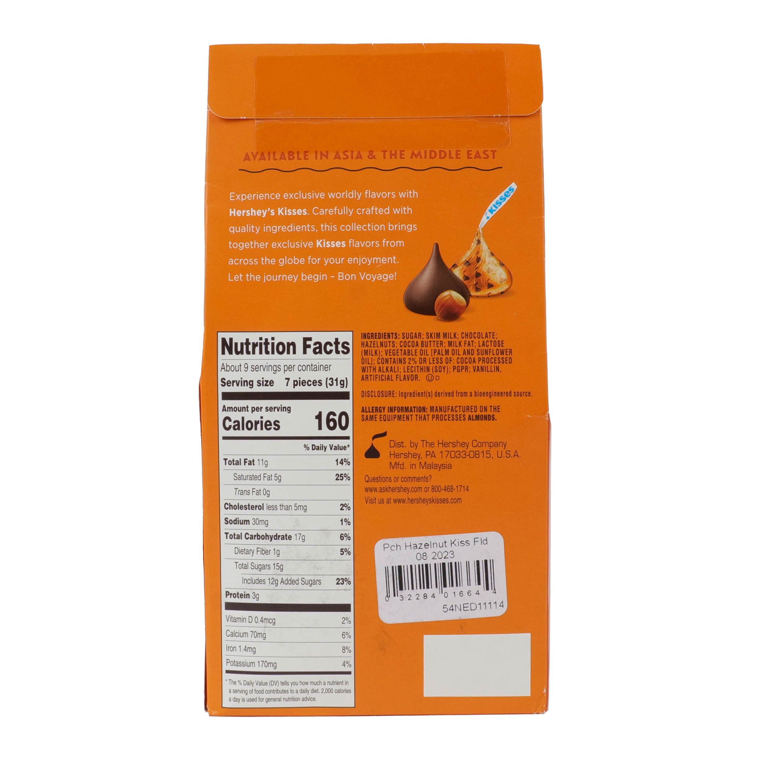 HERSHEY'S KISSES Flavors of The World Hazelnut 10oz Pouch $9.99 3 HERSHEY'S KISSES Flavors of The World Hazelnut 10oz Pouch $9.99