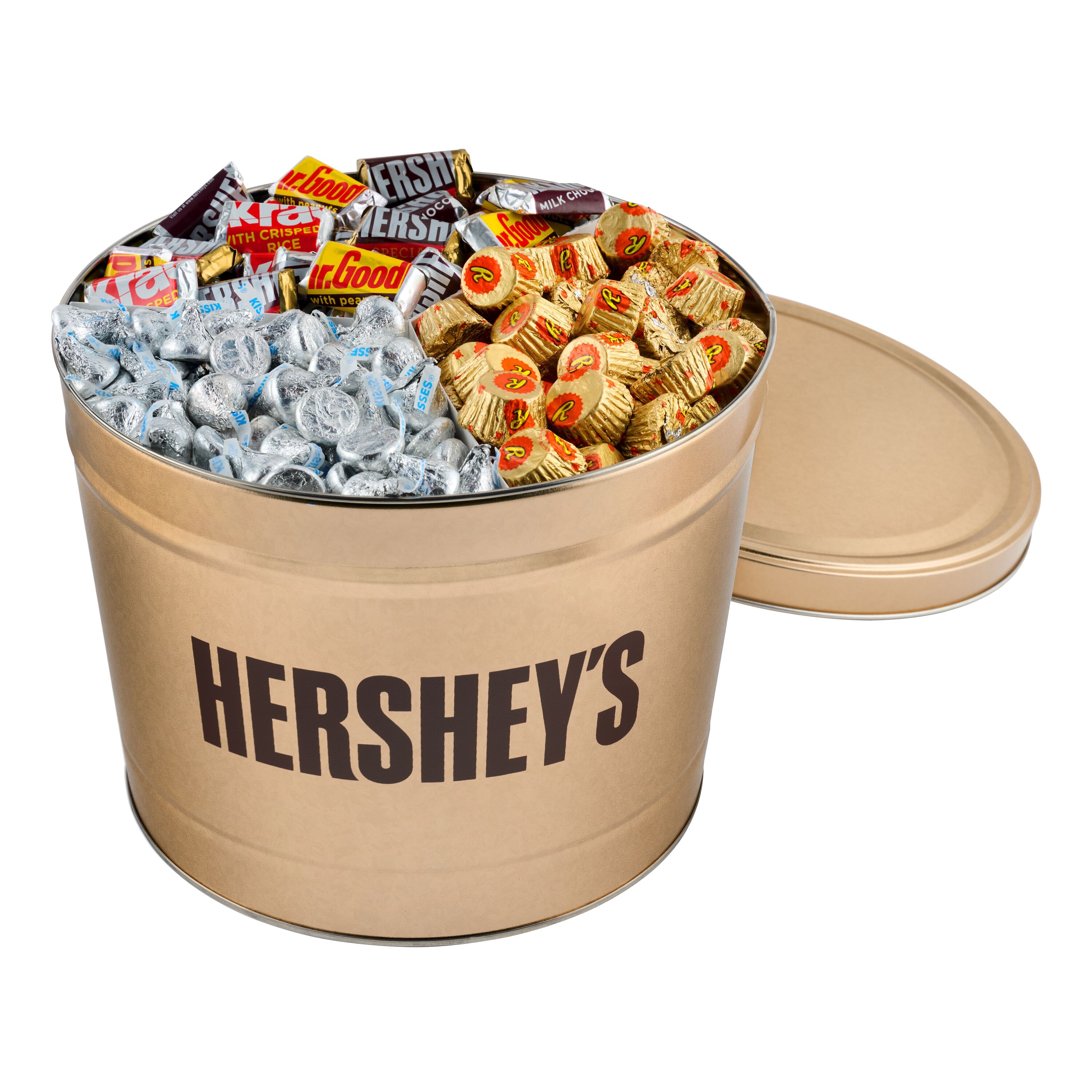 HERSHEY’S Filled Gold Tin HERSHEY’S Filled Gold Tin | 11 lbs. $99.99