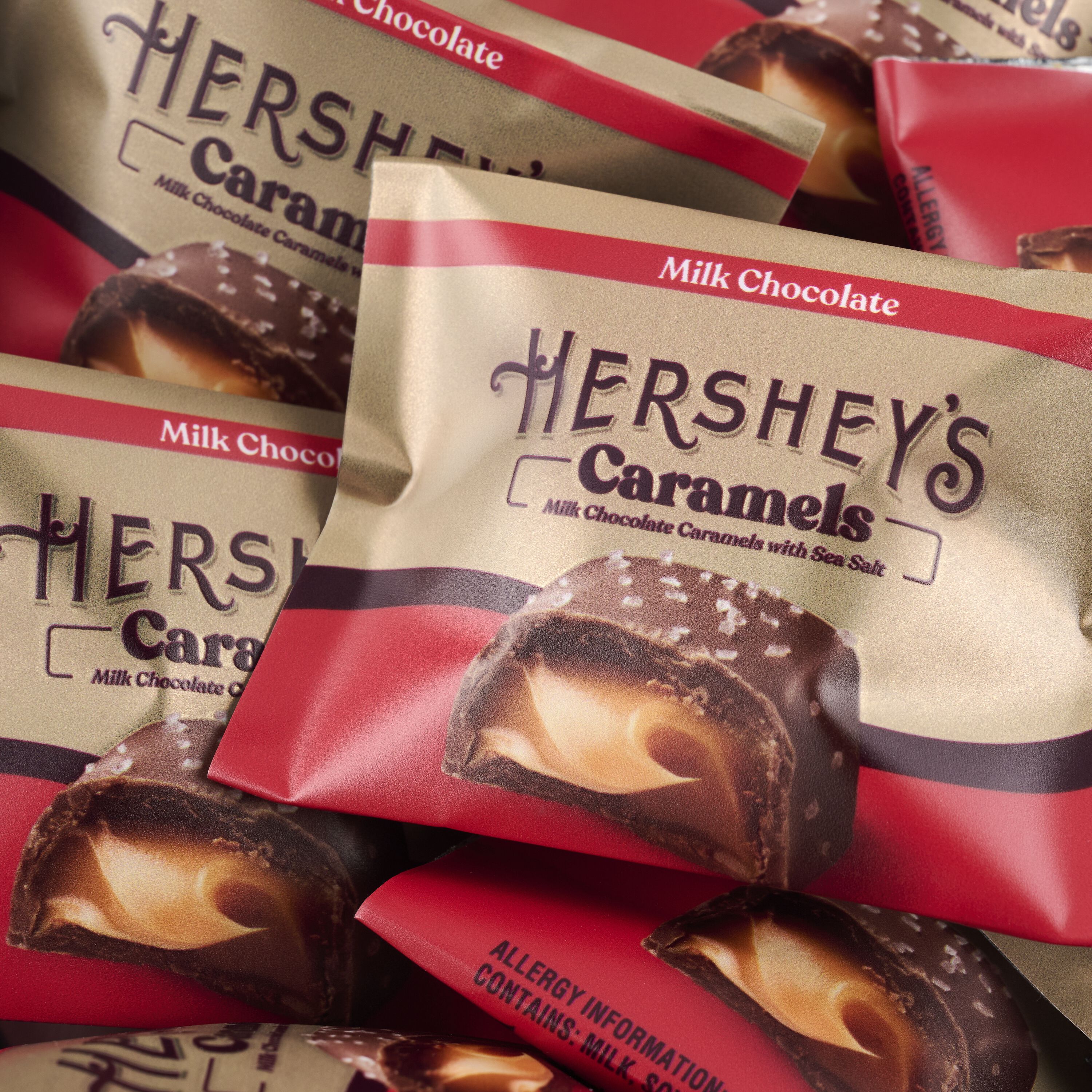 HERSHEY'S Caramels and Milk Chocolate Toffee Truffles Gold Gift Tower $39.99 3 HERSHEY'S Caramels and Milk Chocolate Toffee Truffles Gold Gift Tower $39.99