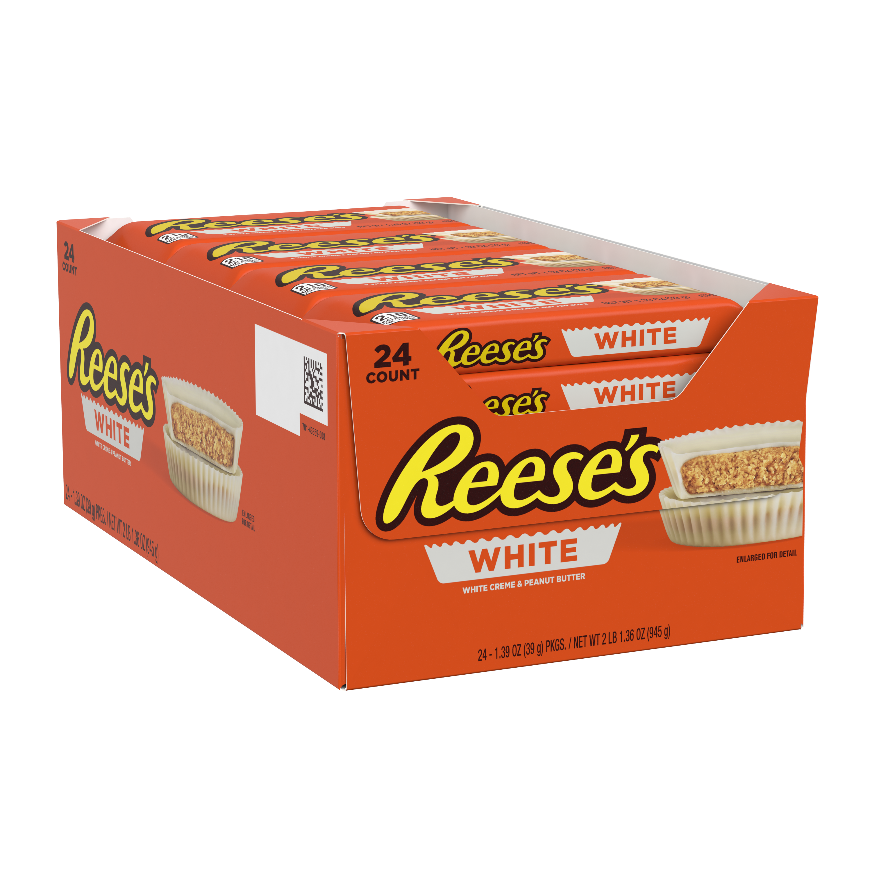 REESE'S White Creme Peanut Butter Cups, 1.39 oz (24 Count) $27.99