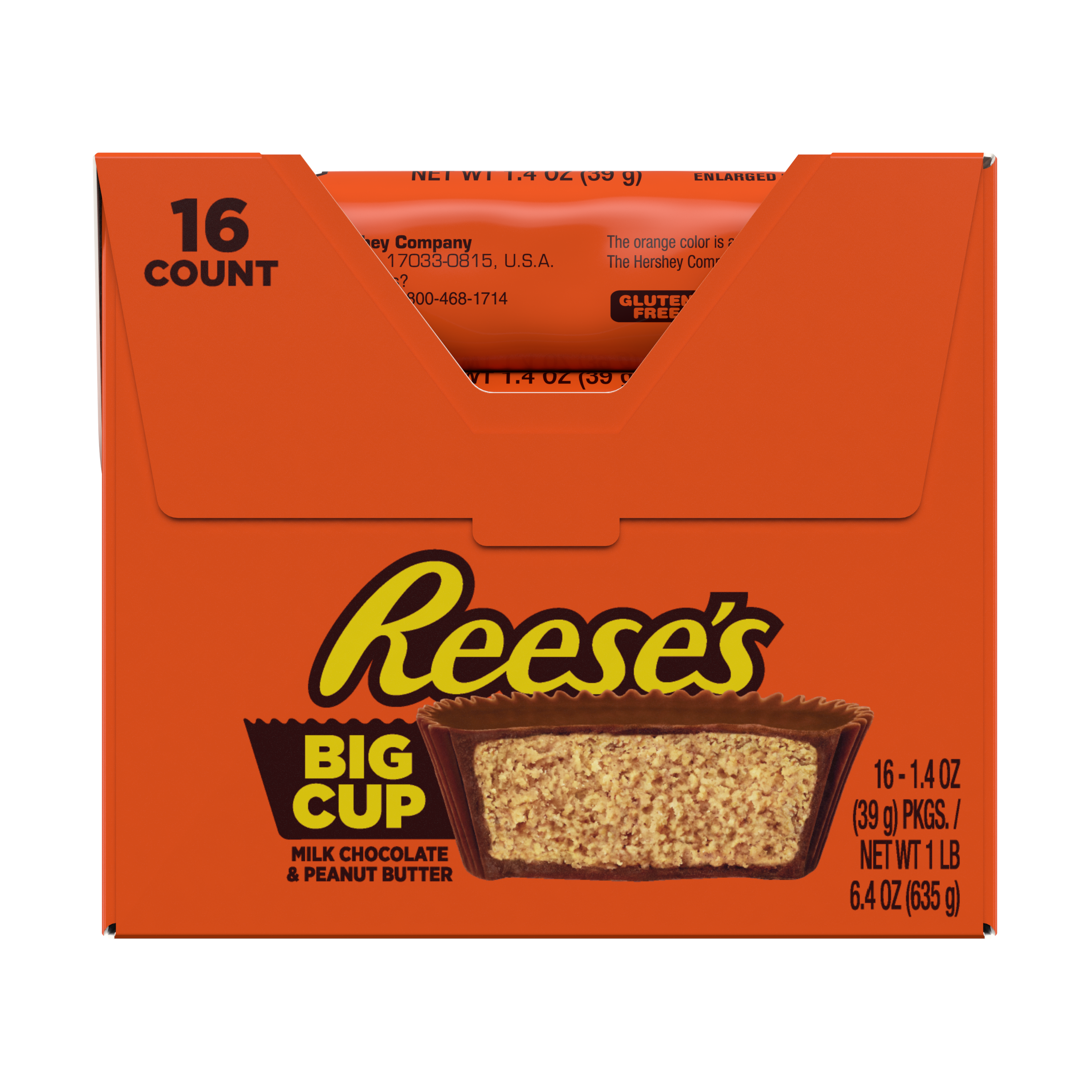 REESE'S BIG CUP Milk Chocolate Peanut Butter Cups, 1.4 oz (16 Count) $18.99