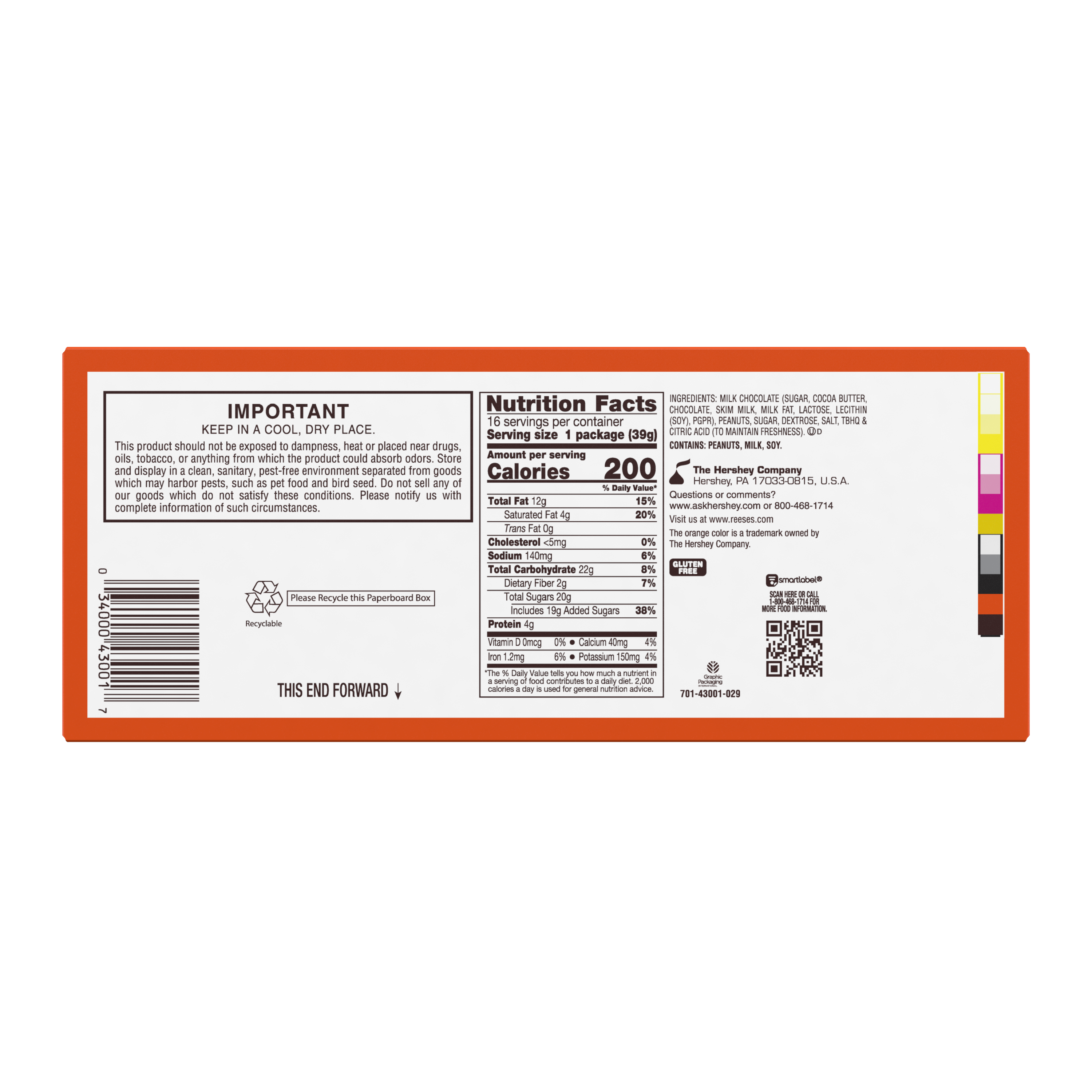 REESE'S BIG CUP Milk Chocolate Peanut Butter Cups, 1.4 oz (16 Count) $18.99
