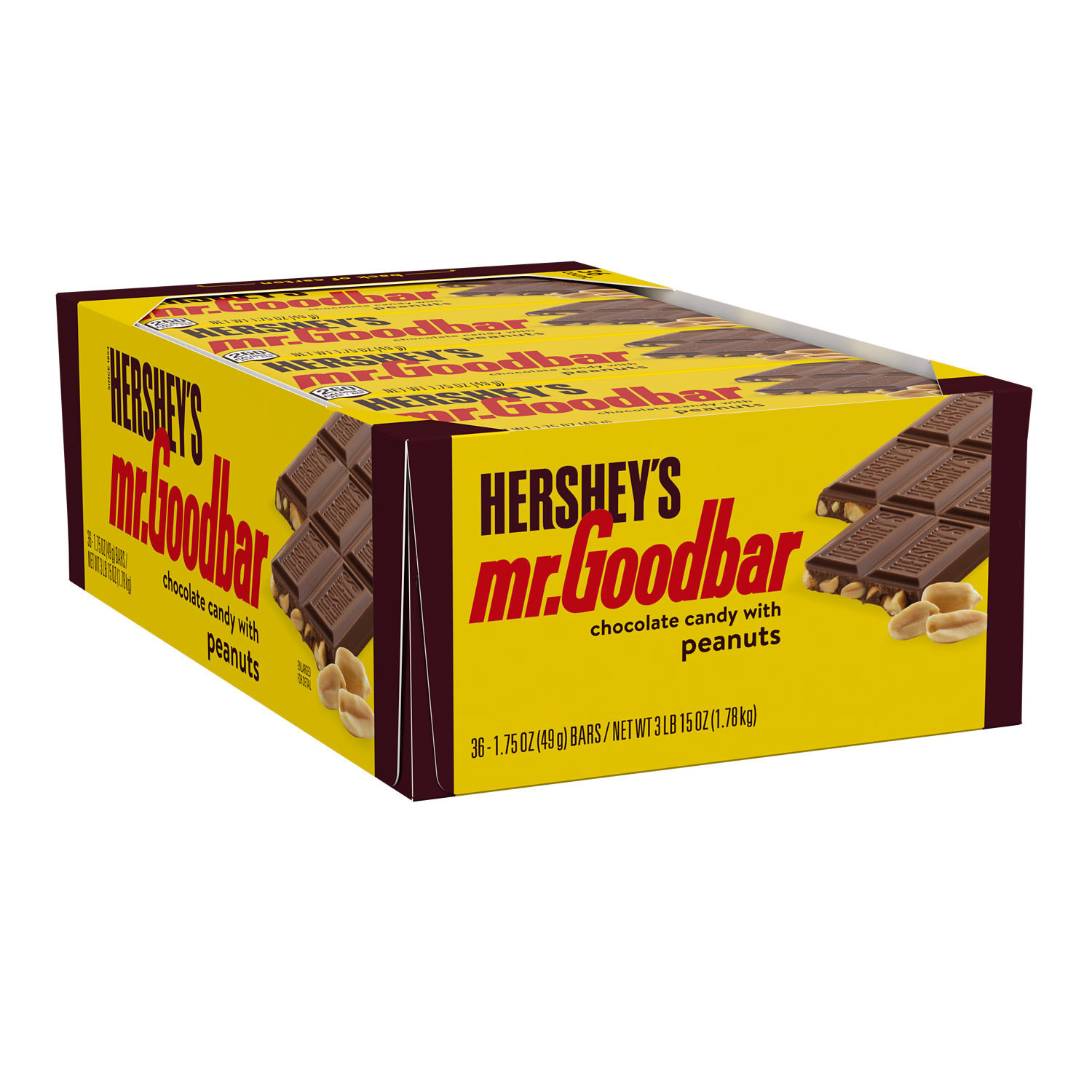 HERSHEY'S MR. GOODBAR Chocolate with Peanuts Candy Bars, 1.75 oz (36 Count) $41.99