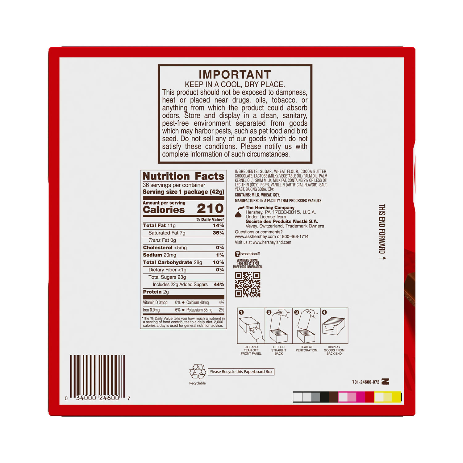 KIT KAT® Milk Chocolate Wafer Candy Bars, 1.5 oz (36 Count) $41.99