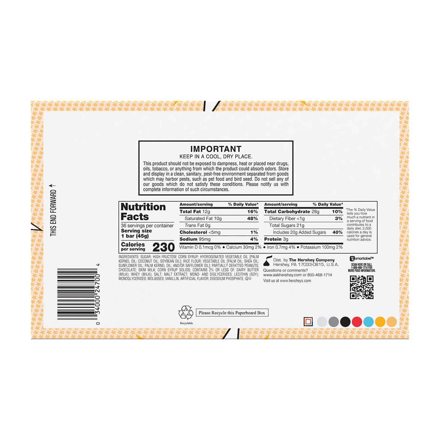 WHATCHAMACALLIT Chocolate, Caramel, and Peanut Crisps Candy Bars, 1.6 oz (36 Count) $41.99
