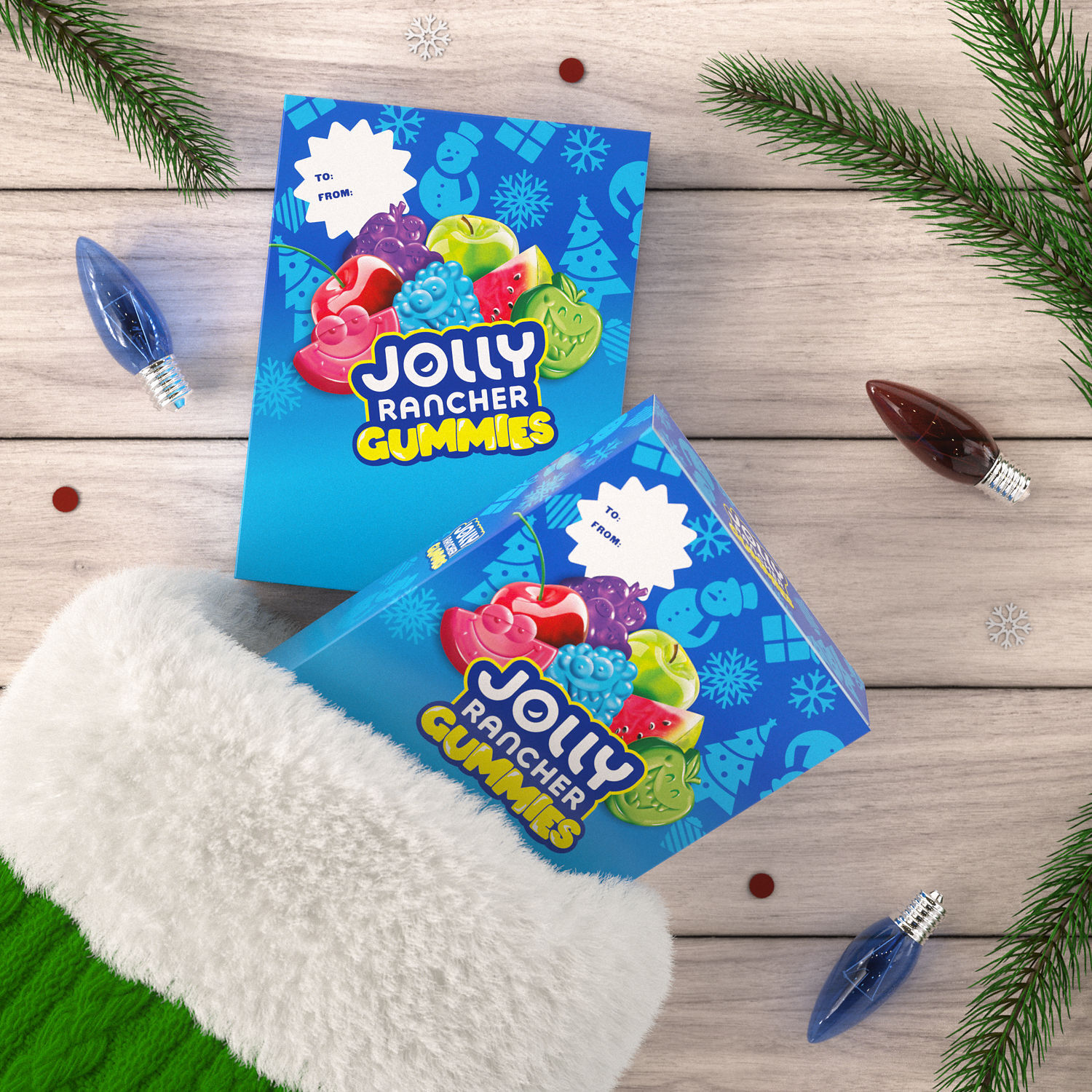 JOLLY RANCHER Original Fruit Flavored Gummies, Christmas Candy Gift Box, 6 oz $3.99 3 JOLLY RANCHER Original Fruit Flavored Gummies, Christmas Candy Gift Box, 6 oz $3.99