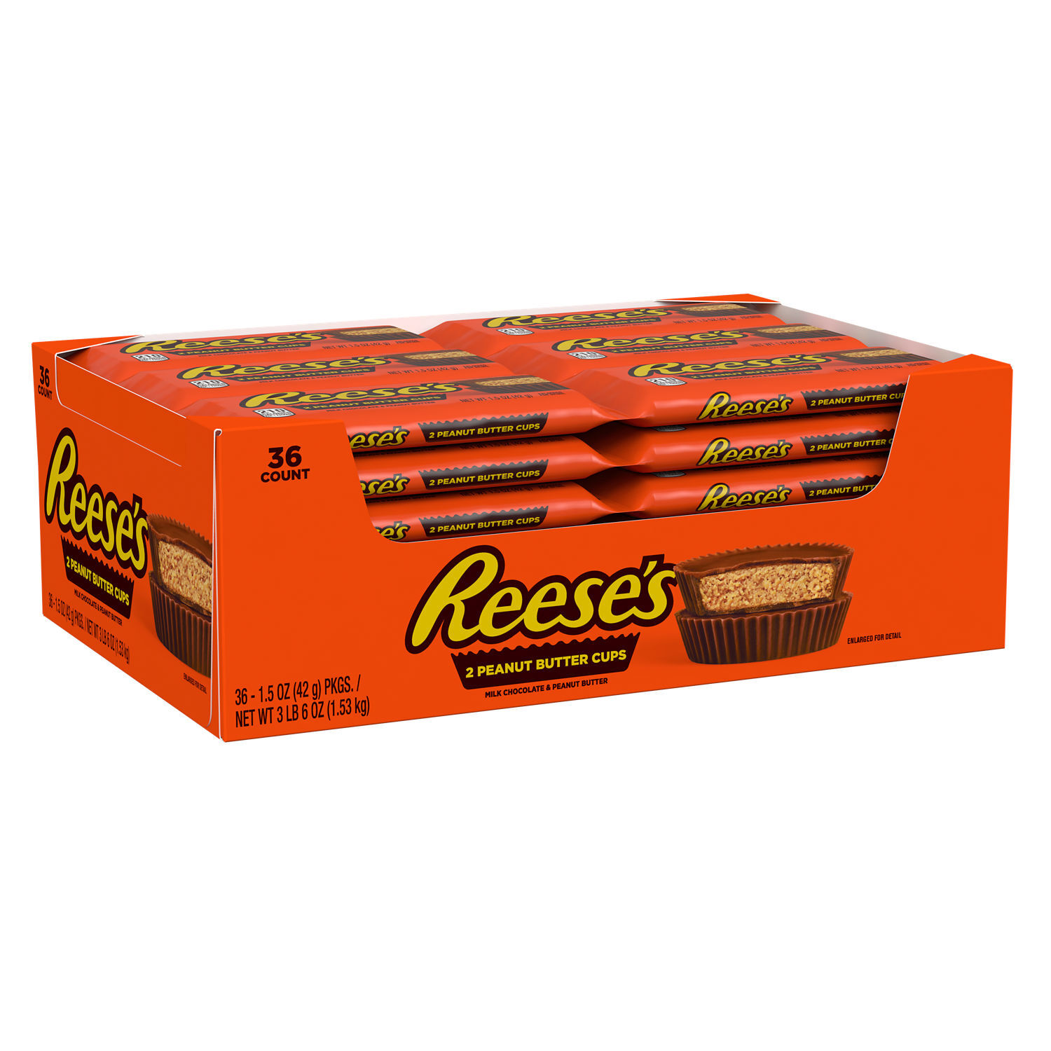 REESE'S Milk Chocolate Peanut Butter Cups, 1.5 oz (36 Count) $41.99