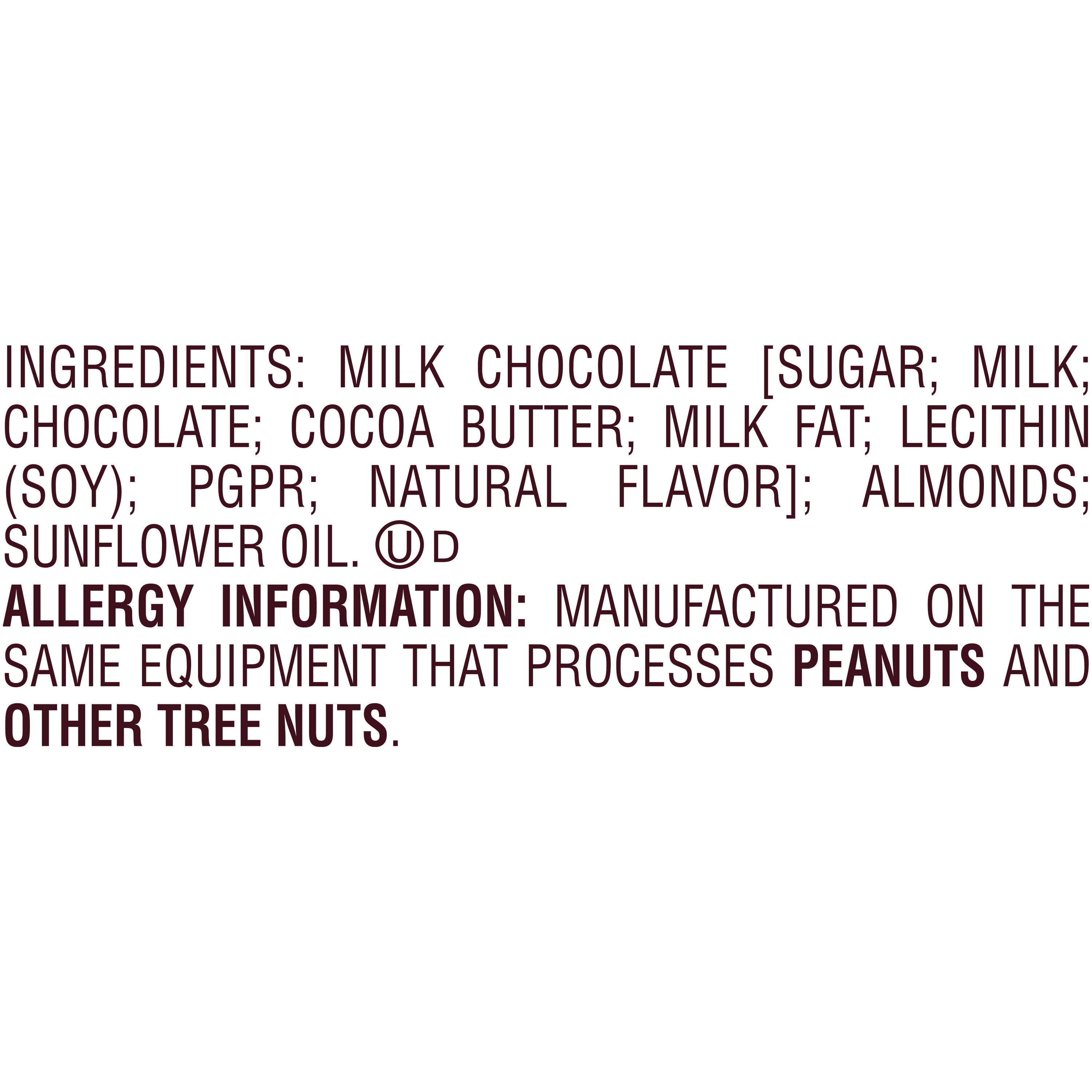 GOLDEN ALMOND Milk Chocolate 14oz Box of Five 2.8oz Candy Bars $19.99