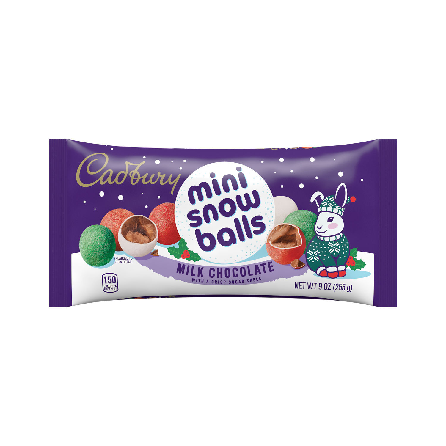 CADBURY Milk Chocolate Mini Snowballs Christmas Candy Bag, 9 oz $5.99