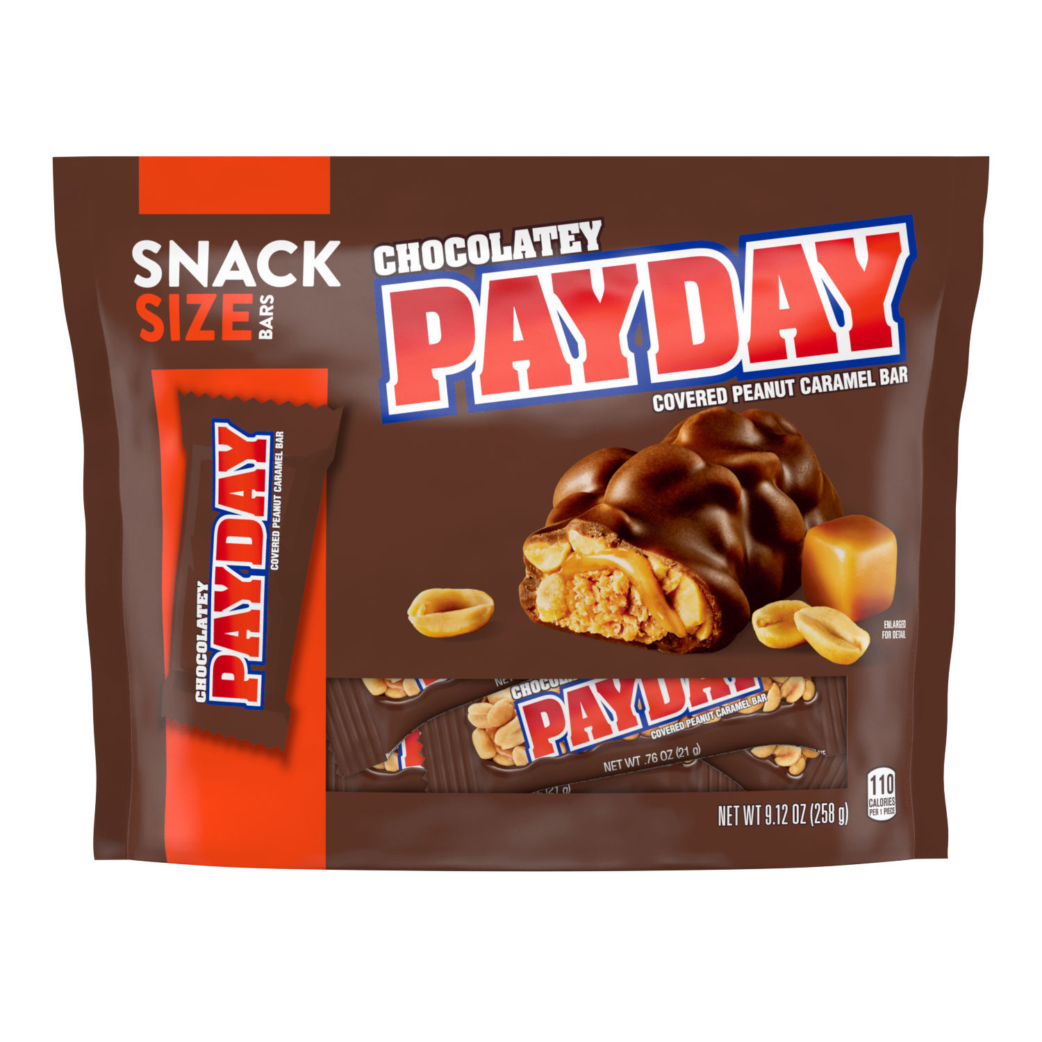 PAYDAY Peanut Caramel Snack Size, Candy Bars Bag, 11.6 oz $5.99