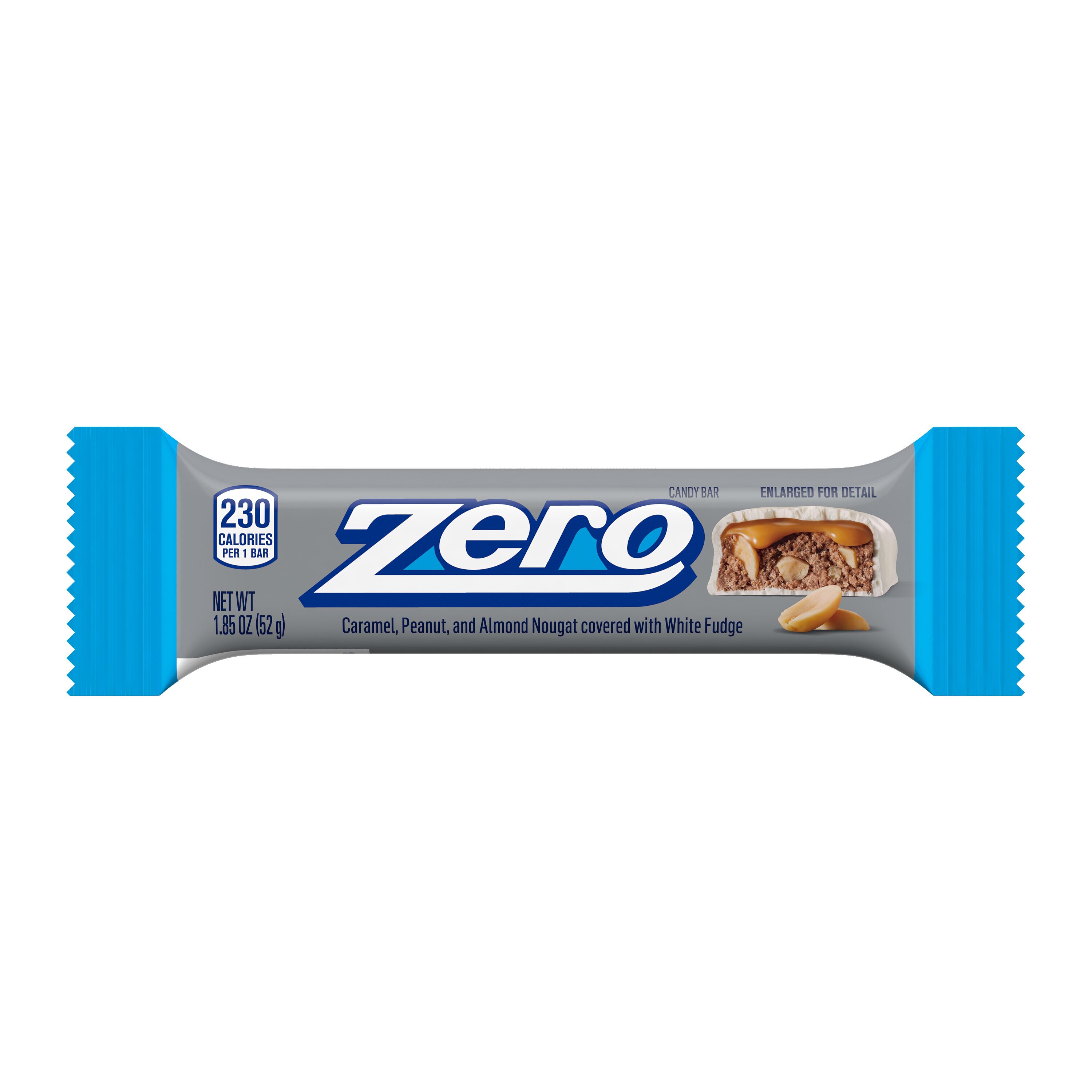 ZERO White Fudge, Caramel, Peanut and Almond Nougat Candy Bars, 1.85 oz (24 Count) $27.99 3 ZERO White Fudge, Caramel, Peanut and Almond Nougat Candy Bars, 1.85 oz (24 Count) $27.99