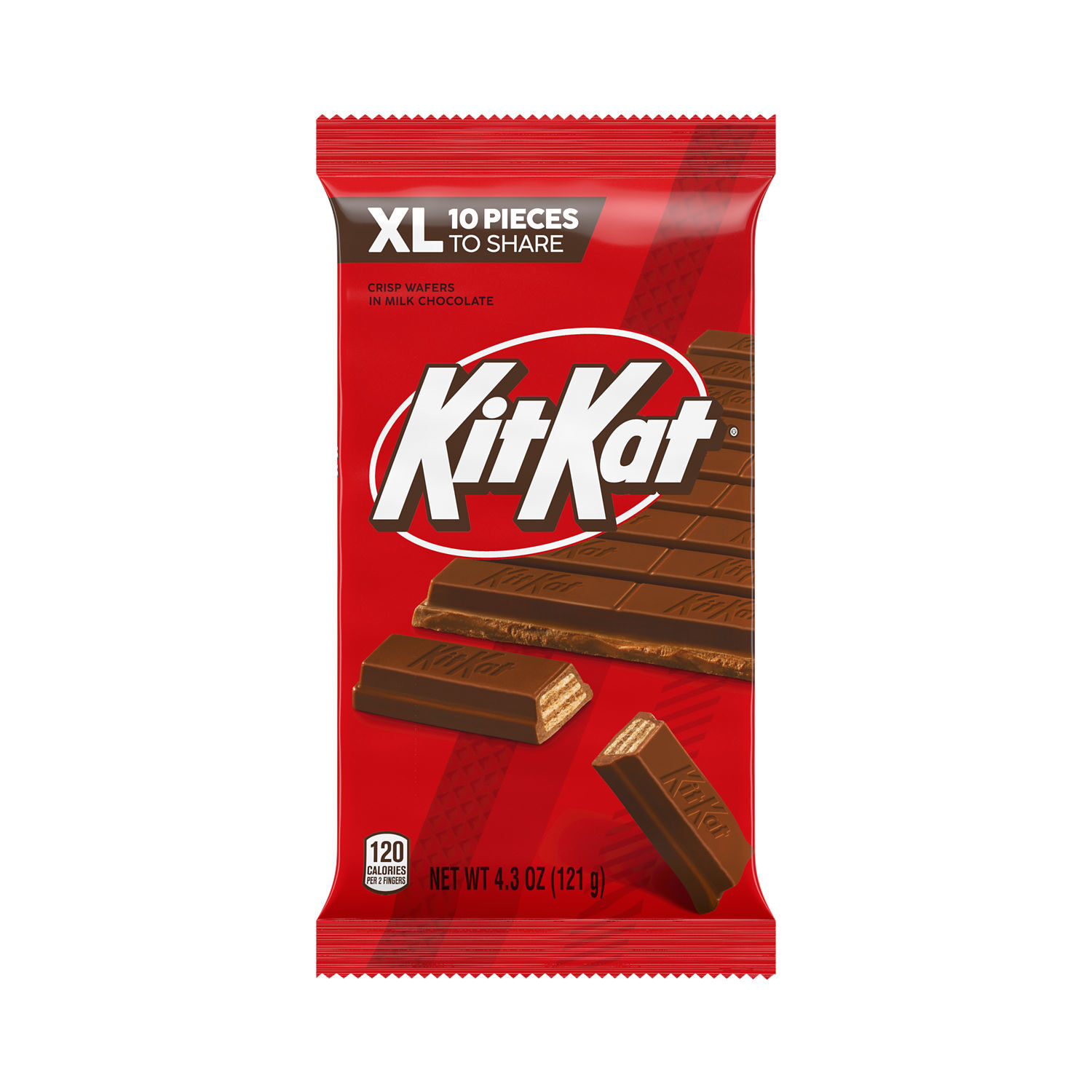 KIT KAT® Milk Chocolate Wafer XL Candy Bar, 4.3 oz (10 Pieces) $3.49